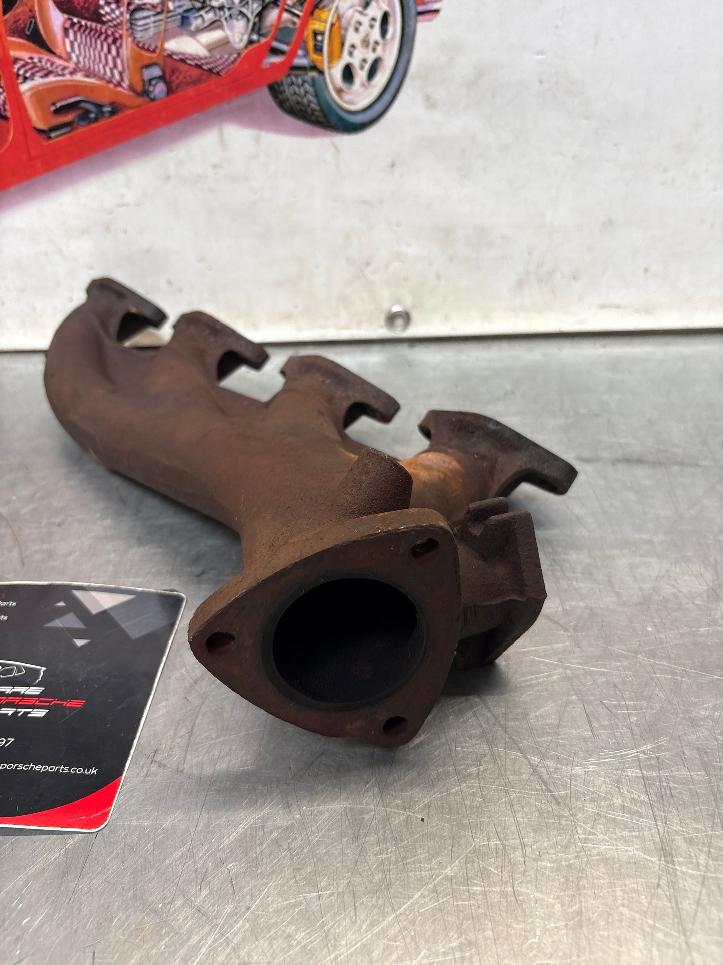 Porsche 928 exhaust manifold, used 9281111380R