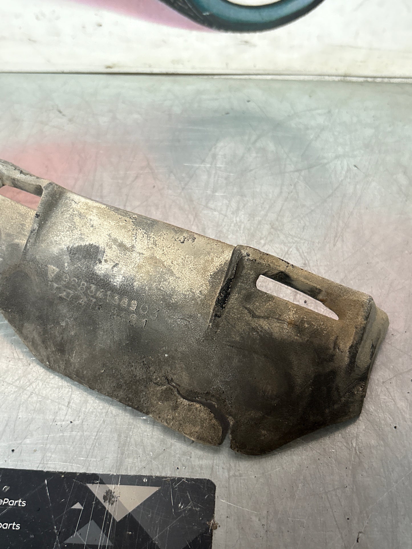 Porsche 928 control arm rubber spoiler left, used, 92834138903