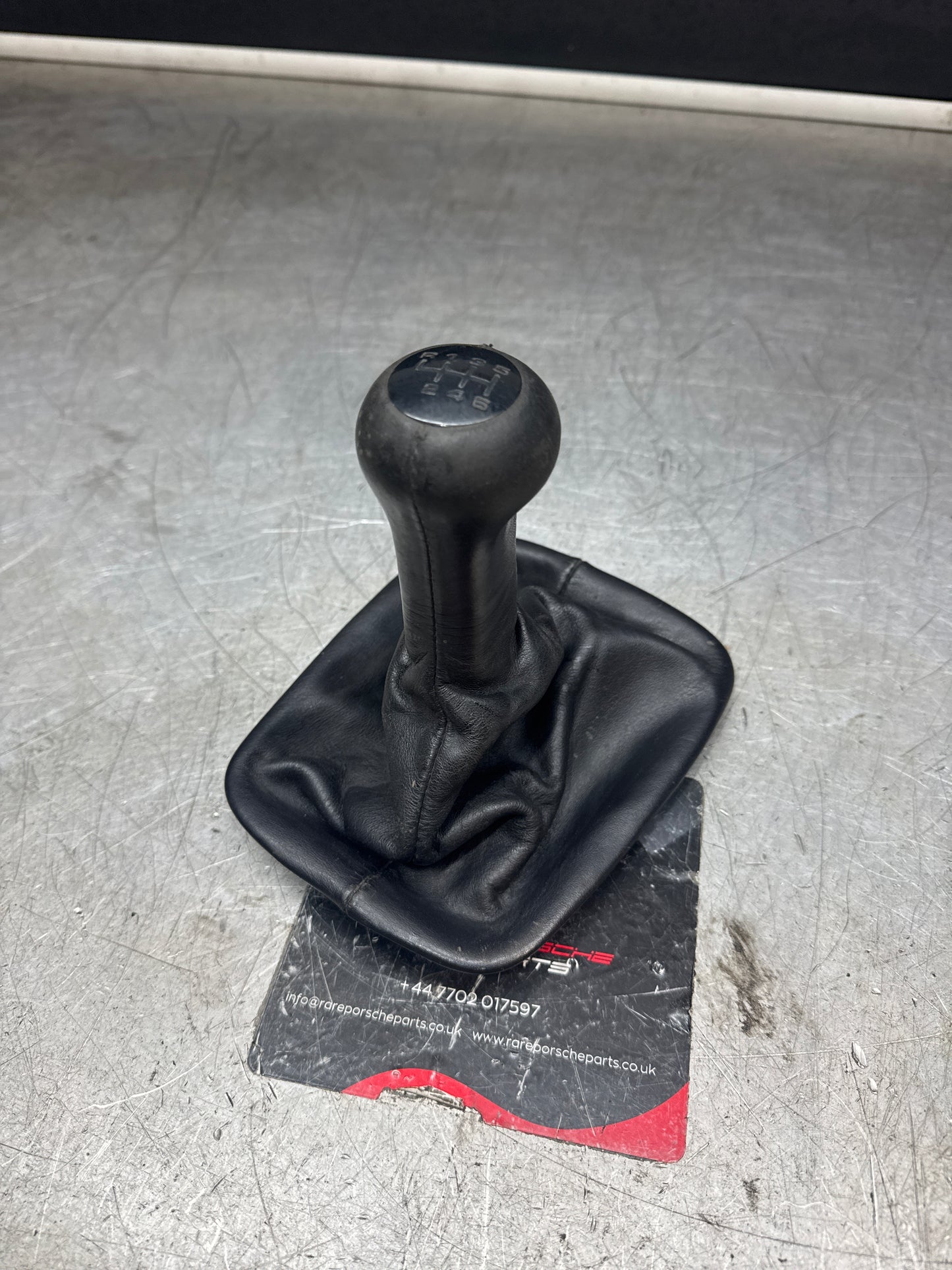 Porsche 968 (6 speed) leather shifter knob. Good condition. 94442407502