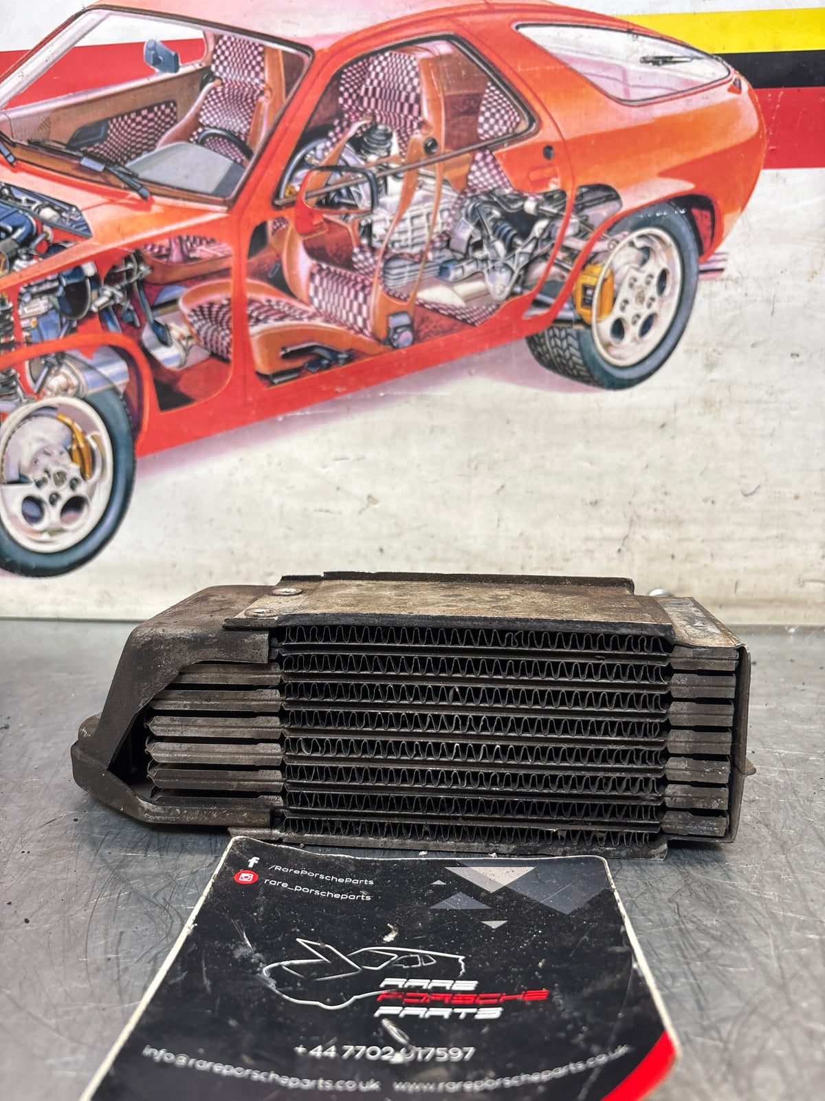Porsche 914 oil cooler, used 021117021B