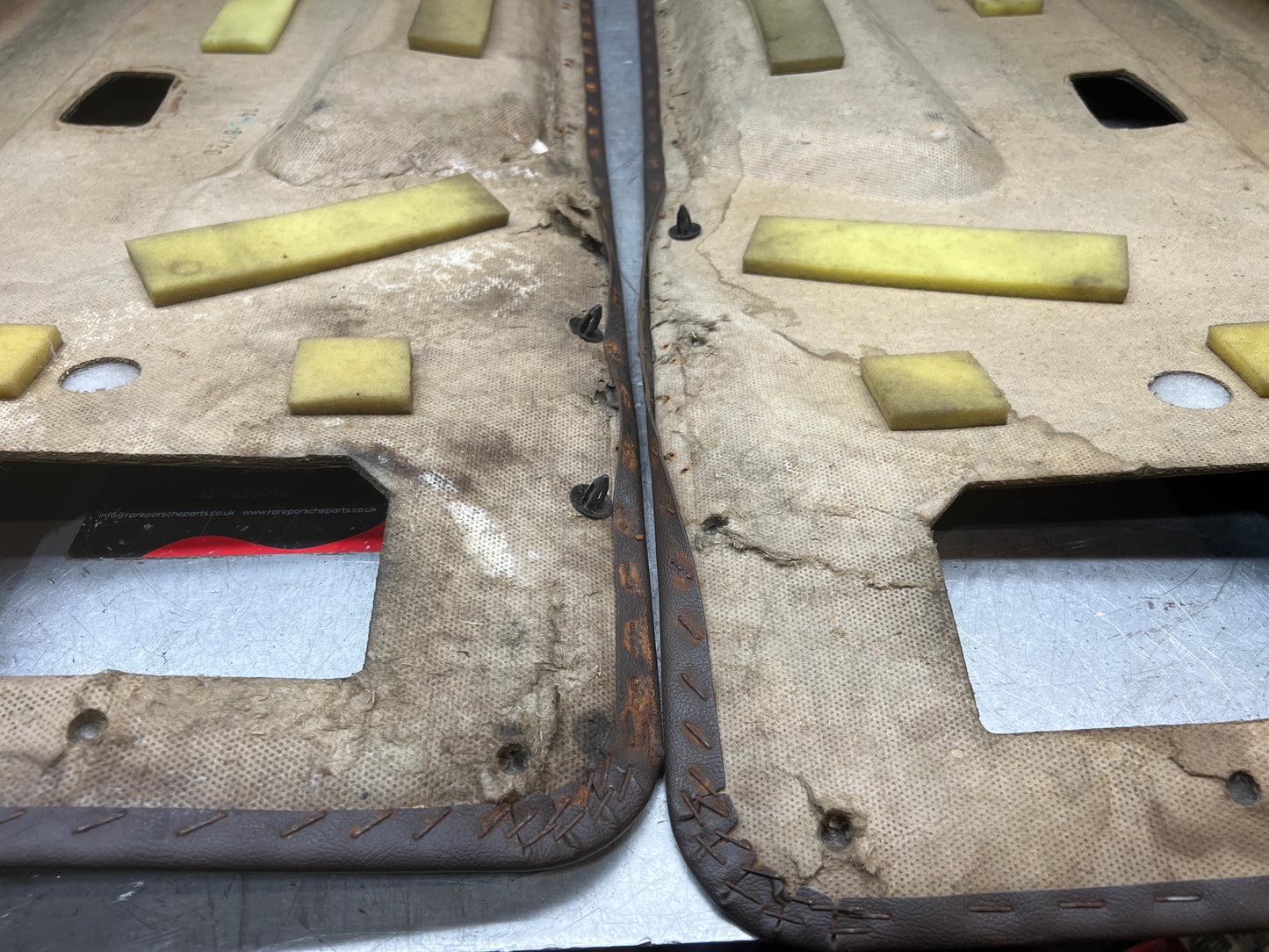 Porsche 924 944 -85.5 pair of Used RHD Porsche brown door cards, 478867011 / 478867012 used