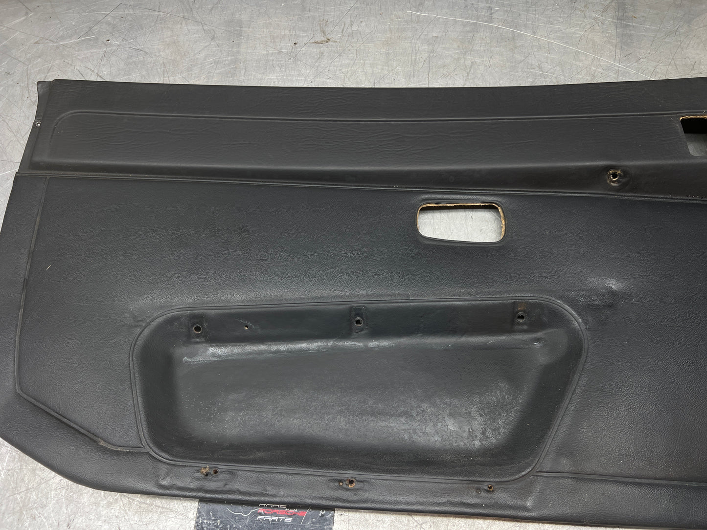 Porsche 924/944 early Porsche black door card used condition left side, Rhd, 478867011