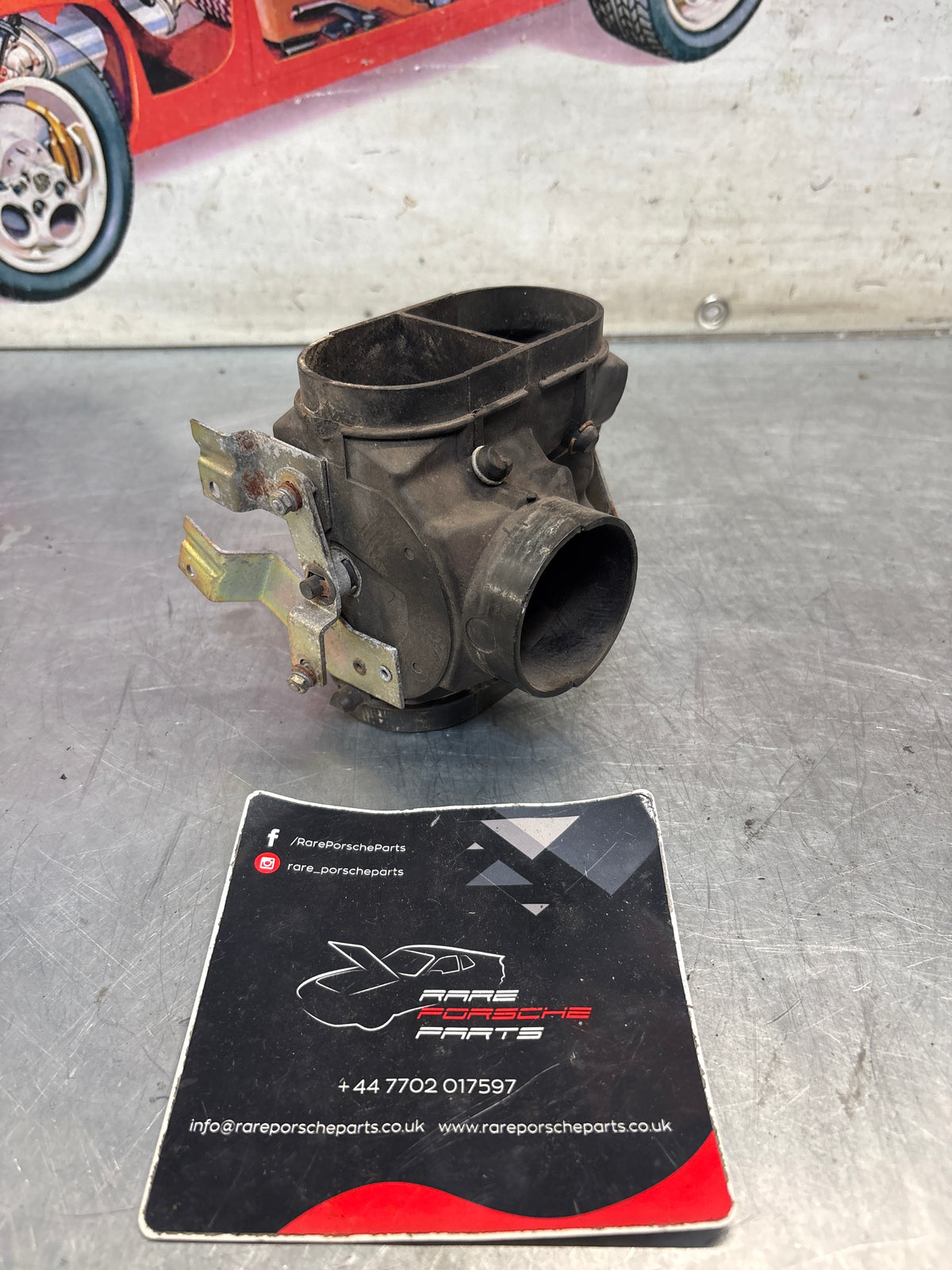Porsche 914 front left air control box, 91457114910 Used