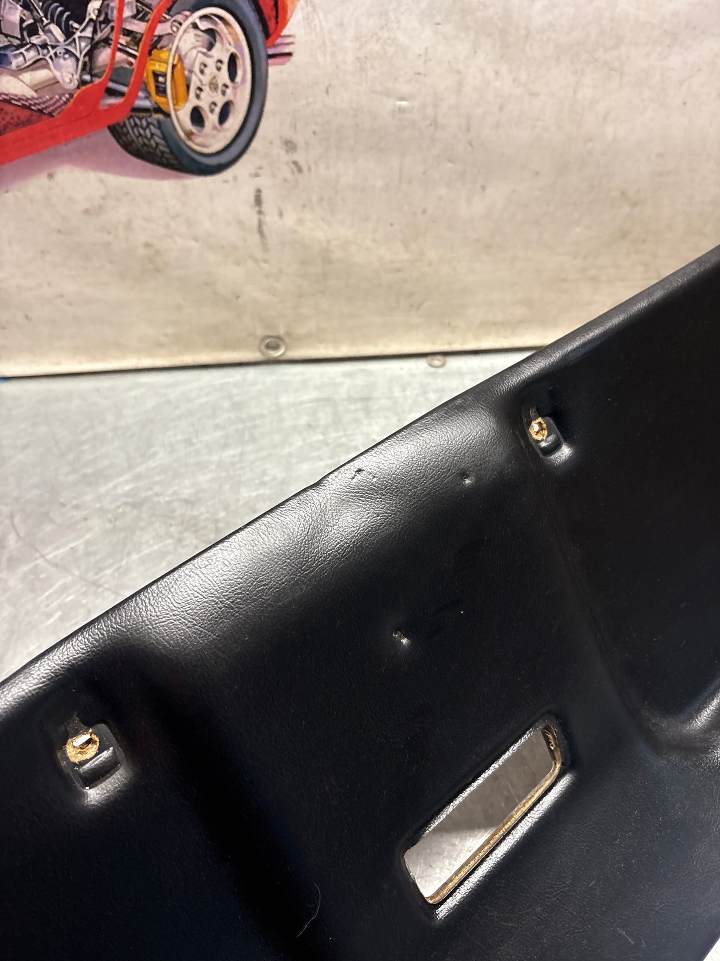 Porsche 928 sunroof mechanism cover trim, used, black 92855552702