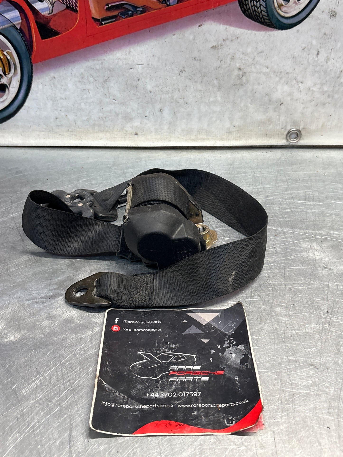 Porsche 911 996 front left seatbelt, used 99680303503