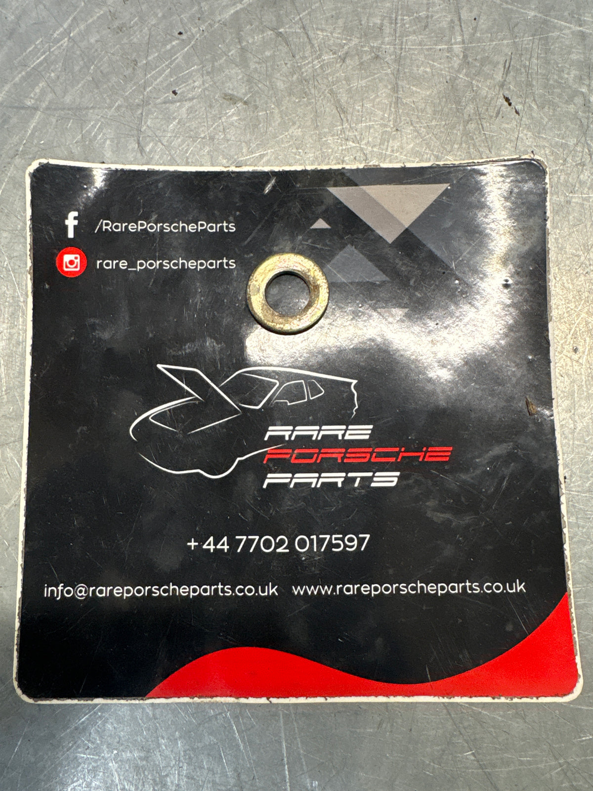 Porsche 914 944 washer plate, used 90002500809 / 90002500804 / 9000250080E