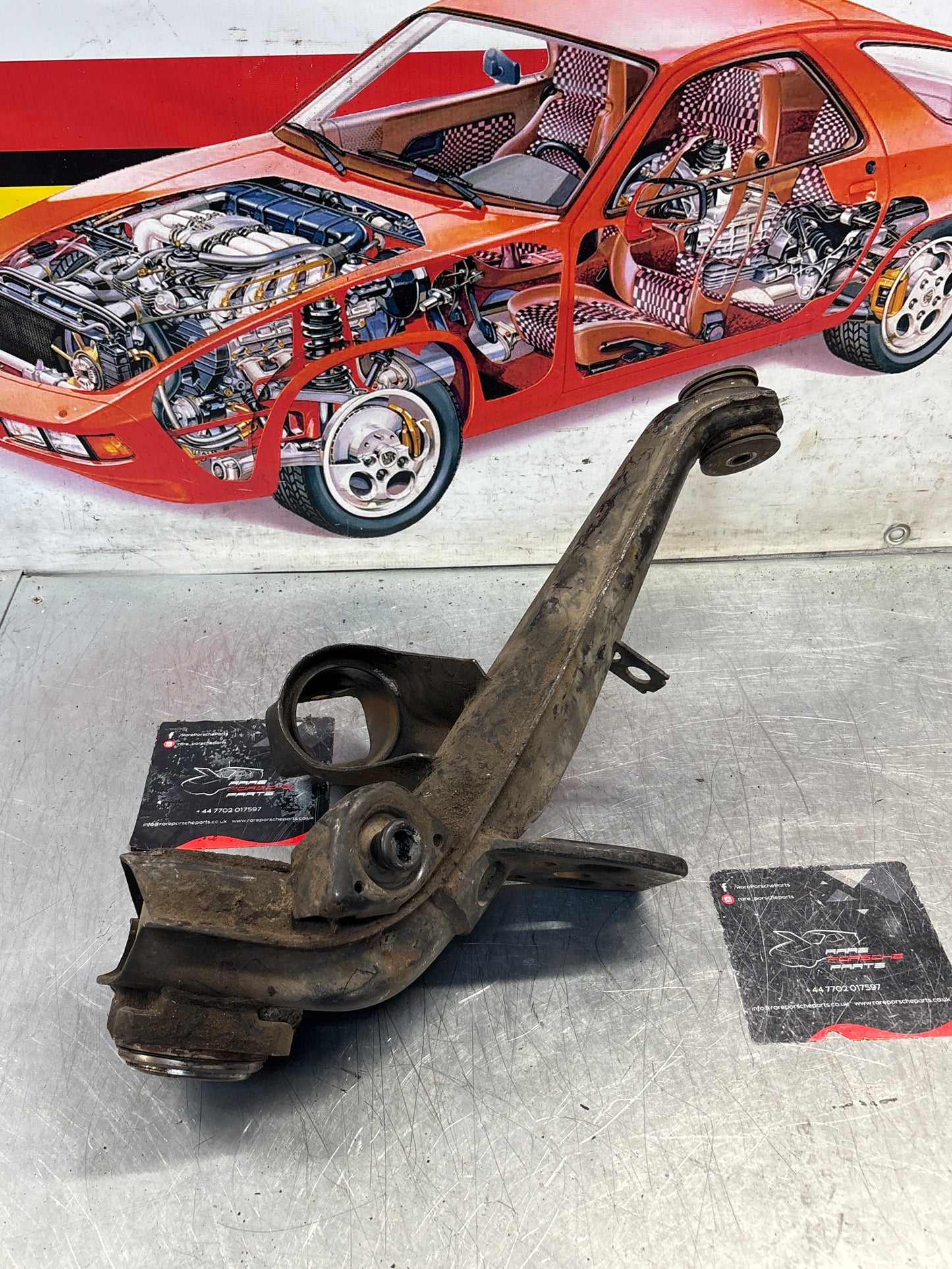 Porsche 924 944  -85.5 Rear right trailing arm,  used 94433102200