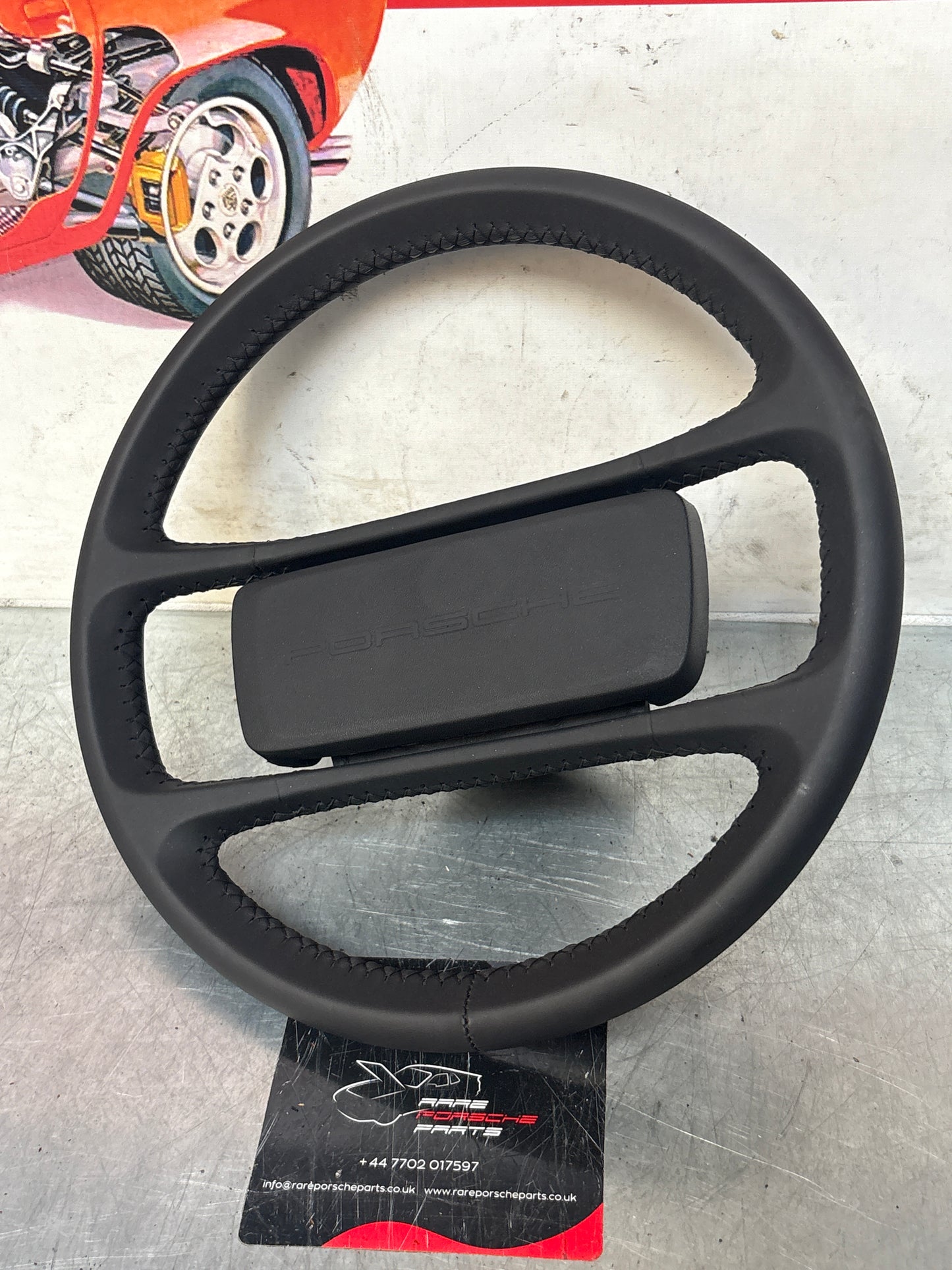 Porsche 944/924 Steering wheel, refurbished 19mm tube 477419091G /H