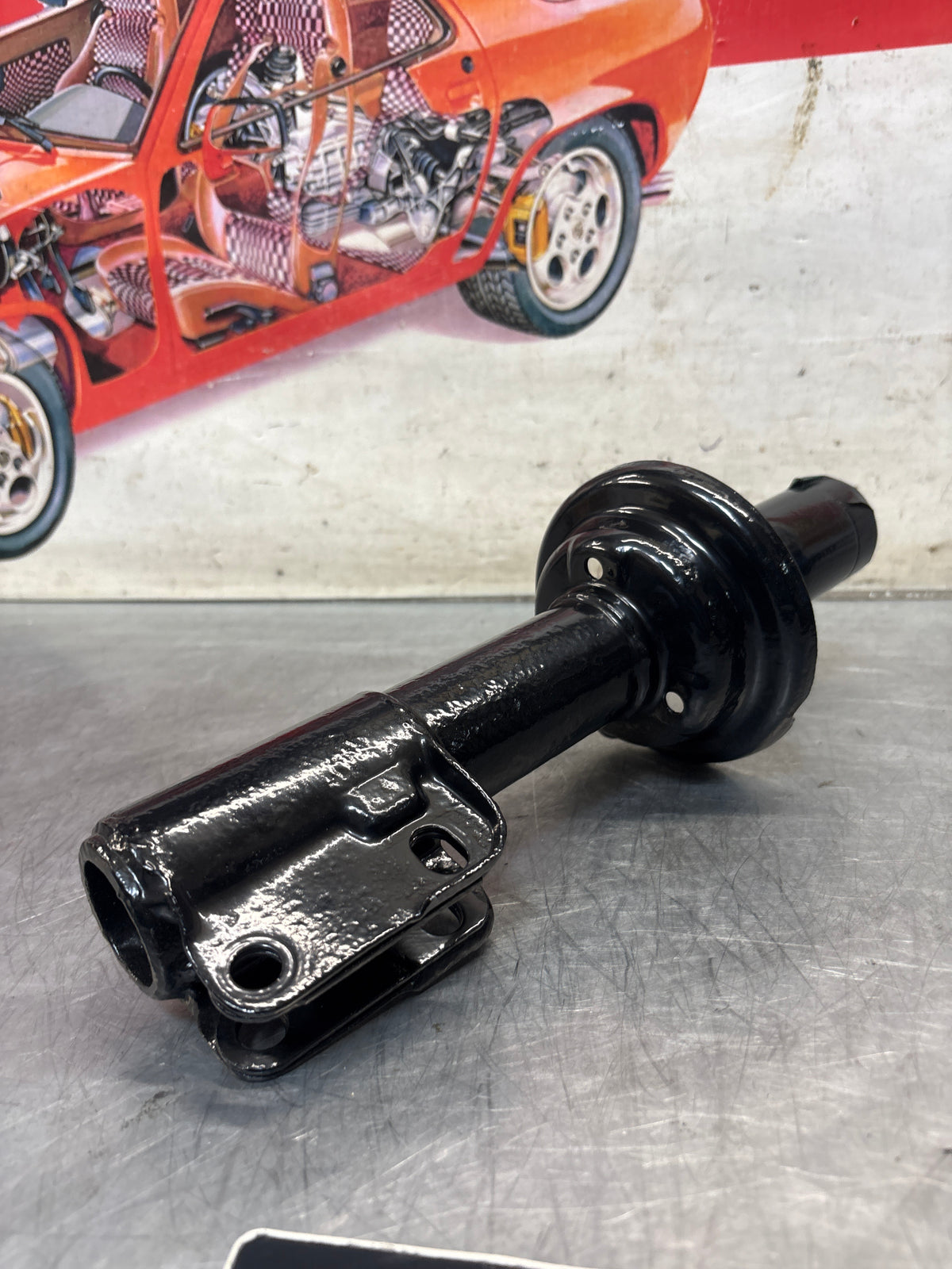 Porsche 924S / 944 left shock absorber strut, used 94434303111