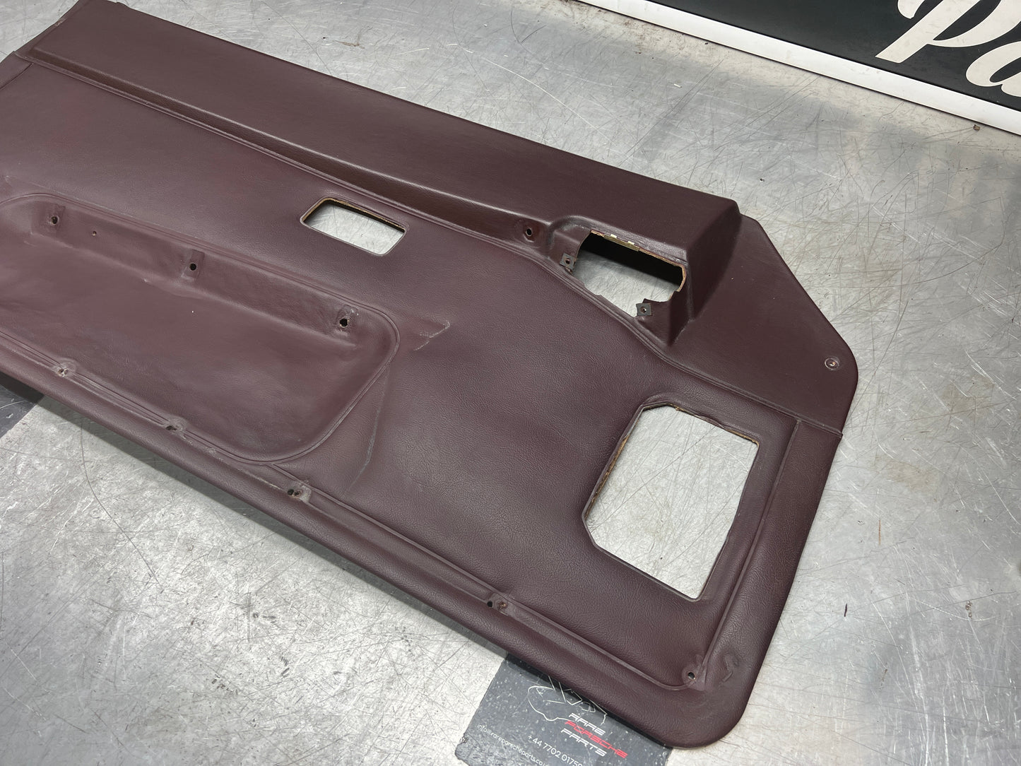 Porsche 944 left burgundy  door card for late cars from 85.5 944555017