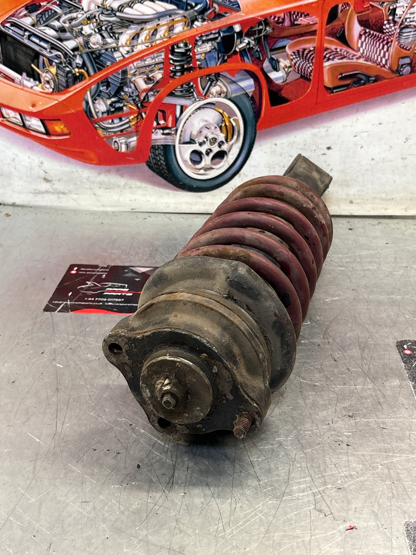 Porsche 928 front shock absorber, used 92834305504