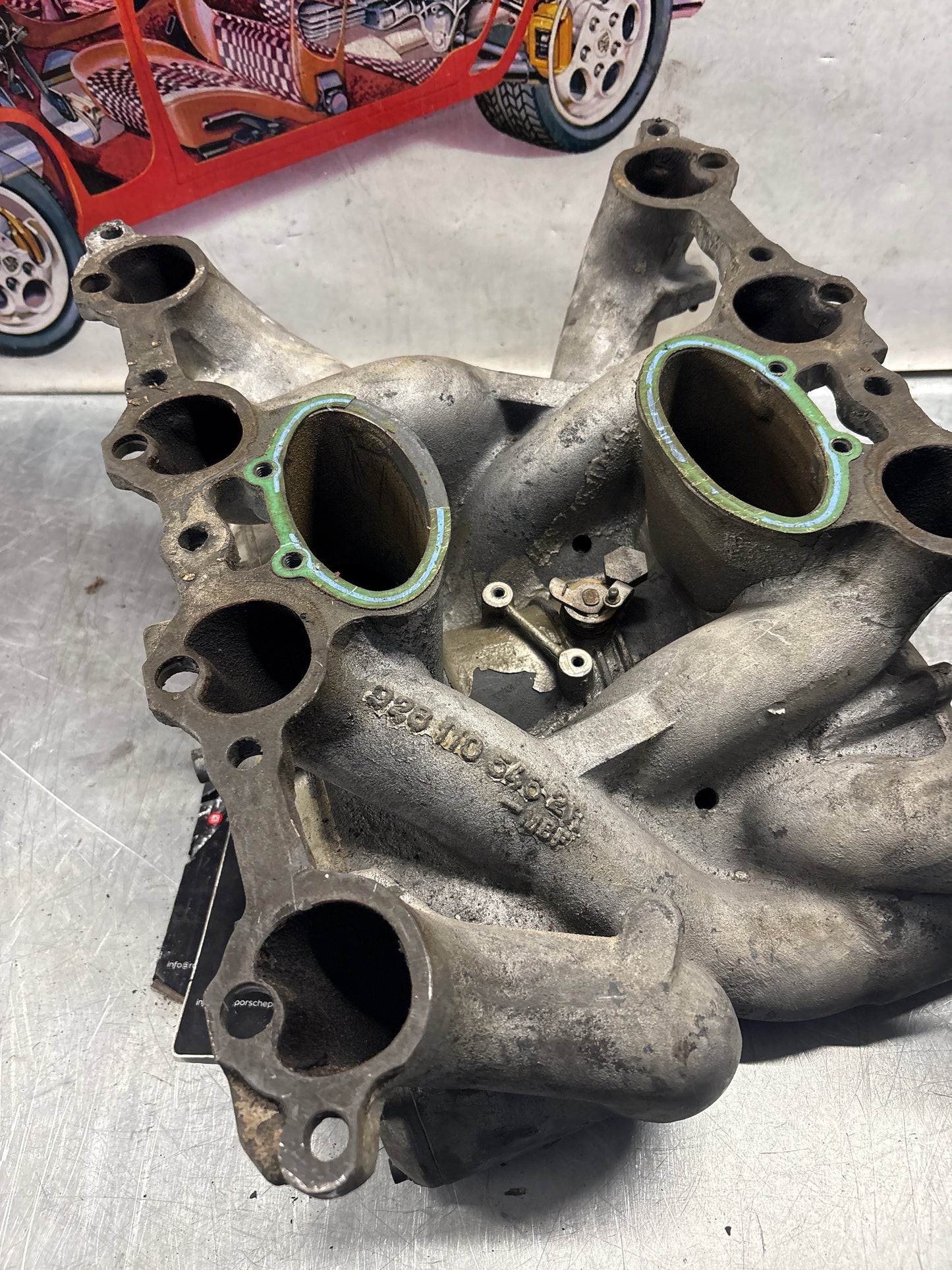 Porsche 928 S4 Intake manifold, used 9281105462R