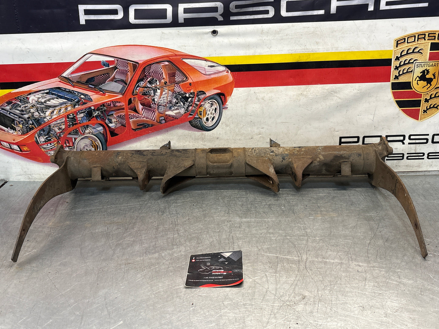 Porsche 924S/Turbo / 944 Rear axle carrier, used 94433104502