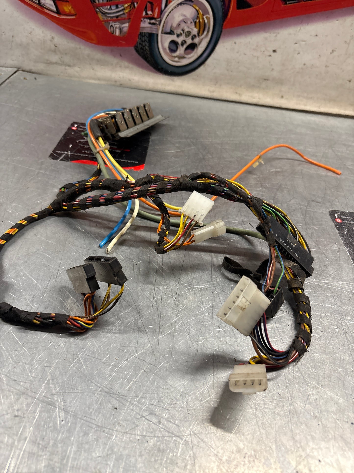 Porsche 928 A/C heater control unit wiring, used 92861292104