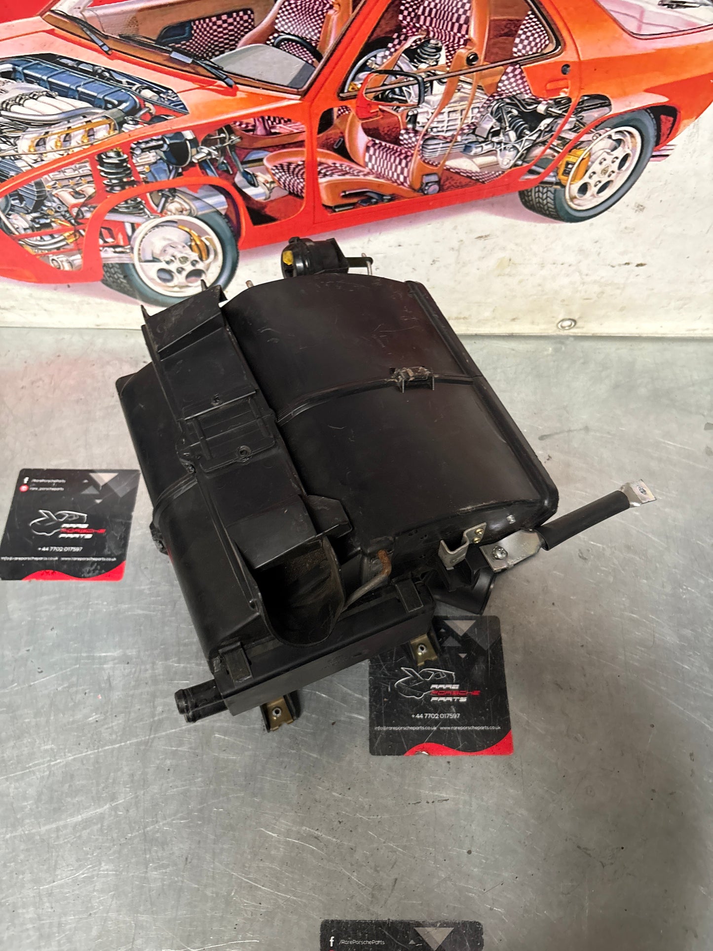 Porsche 924 80-85 944 82-85.5 heater blower fan assembly, complete 321819096 / 321819088 / 321819087 / 321819095 used