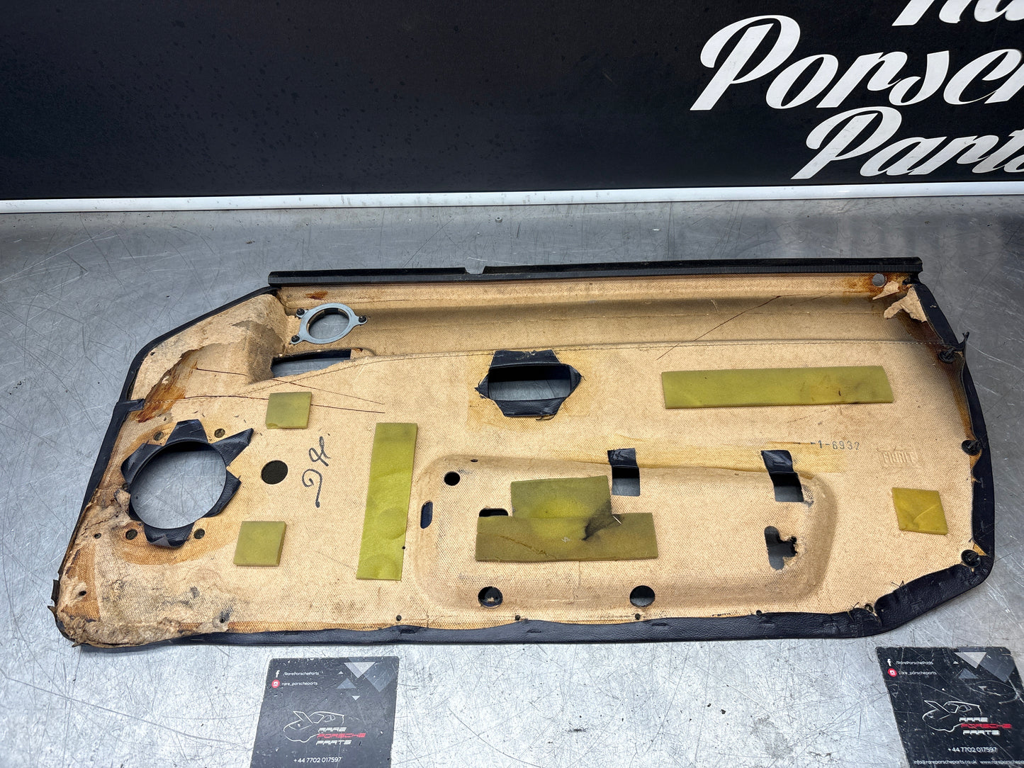 Porsche 968 left door card, used