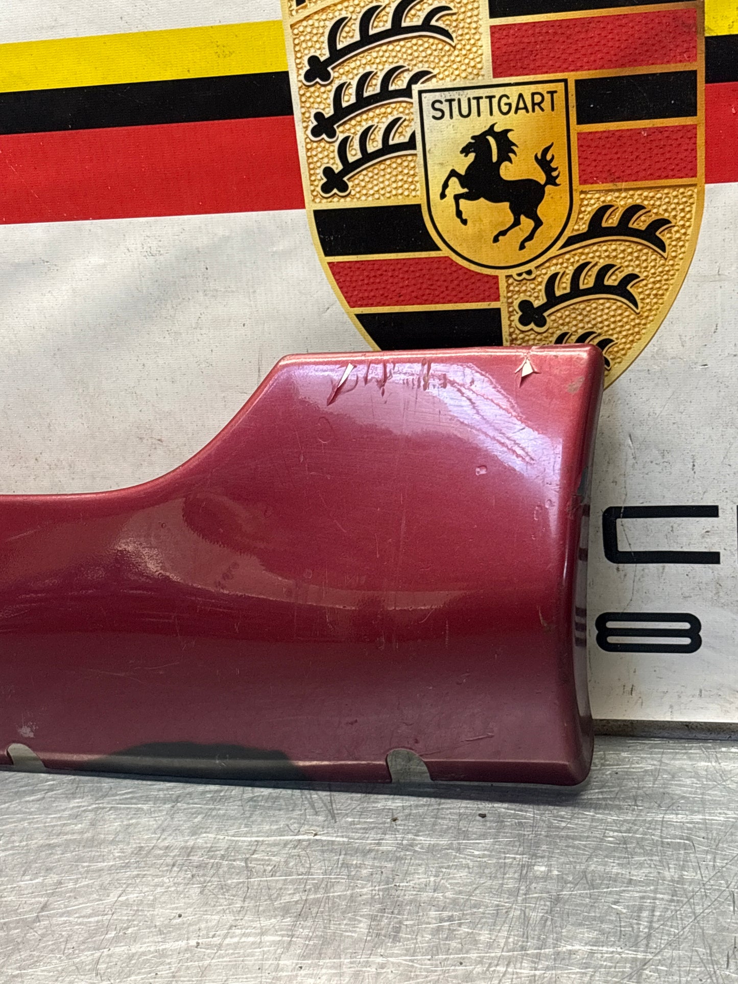 Porsche 928 S4 left sill cover, used 92855908502