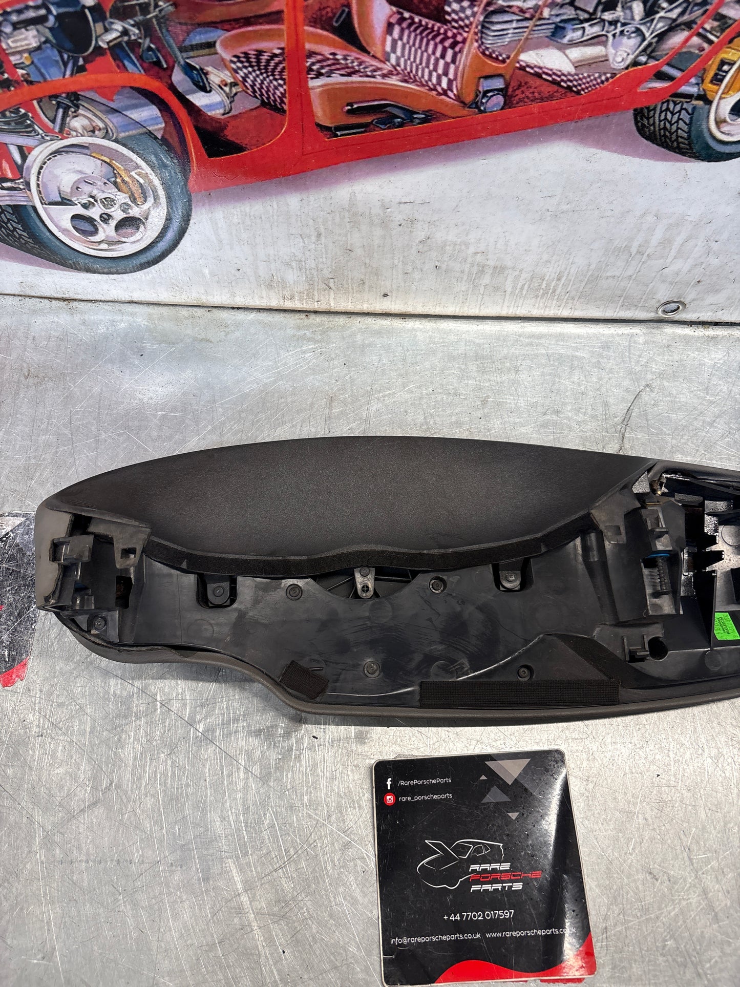 Porsche 911 996 dasboard cluster trim, used, grey 99655205902