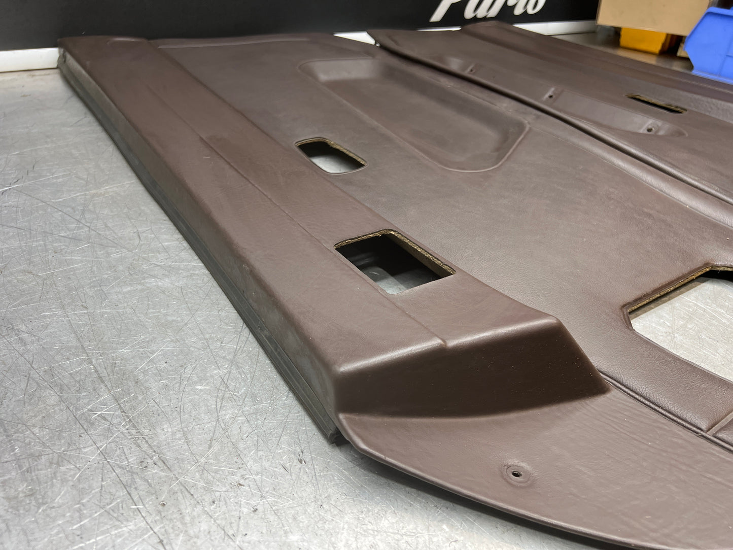 Porsche 924 944 -85.5 pair of Used RHD Porsche brown door cards, 478867011 / 478867012 used