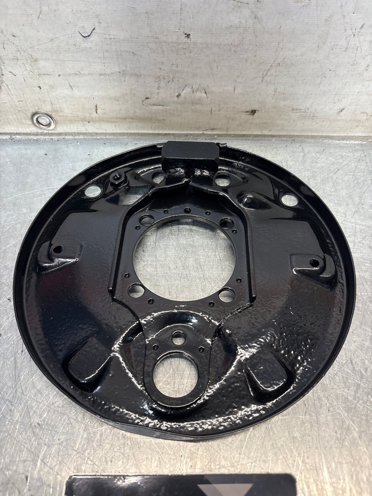 Porsche 924 rear right brake dust shield, refurbished 113609440E