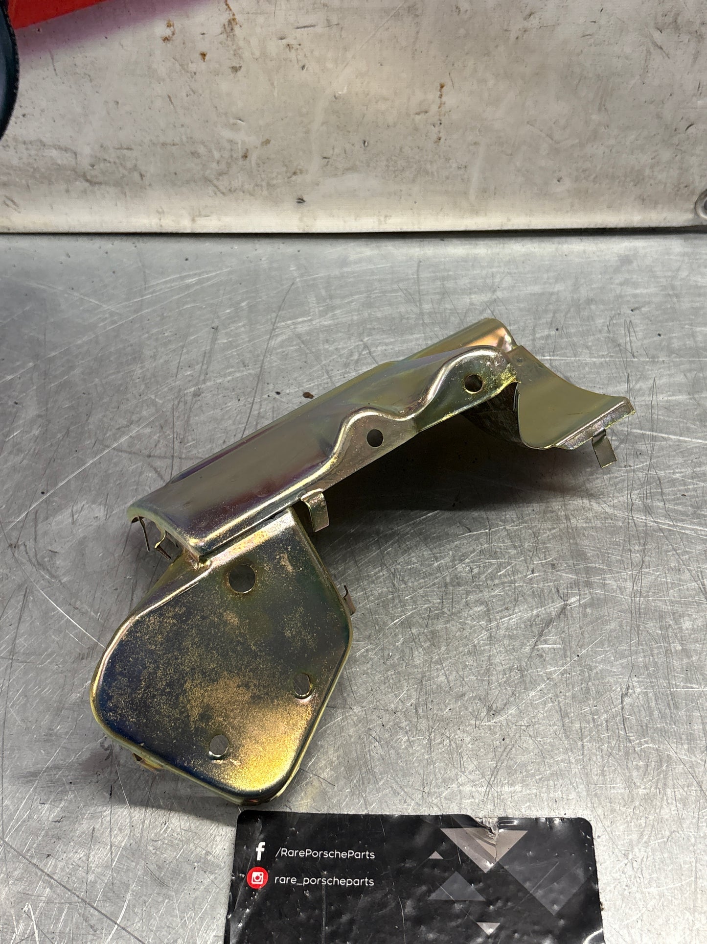 Porsche 928 engine mount heat shield protector plate, refurbished 92837505501