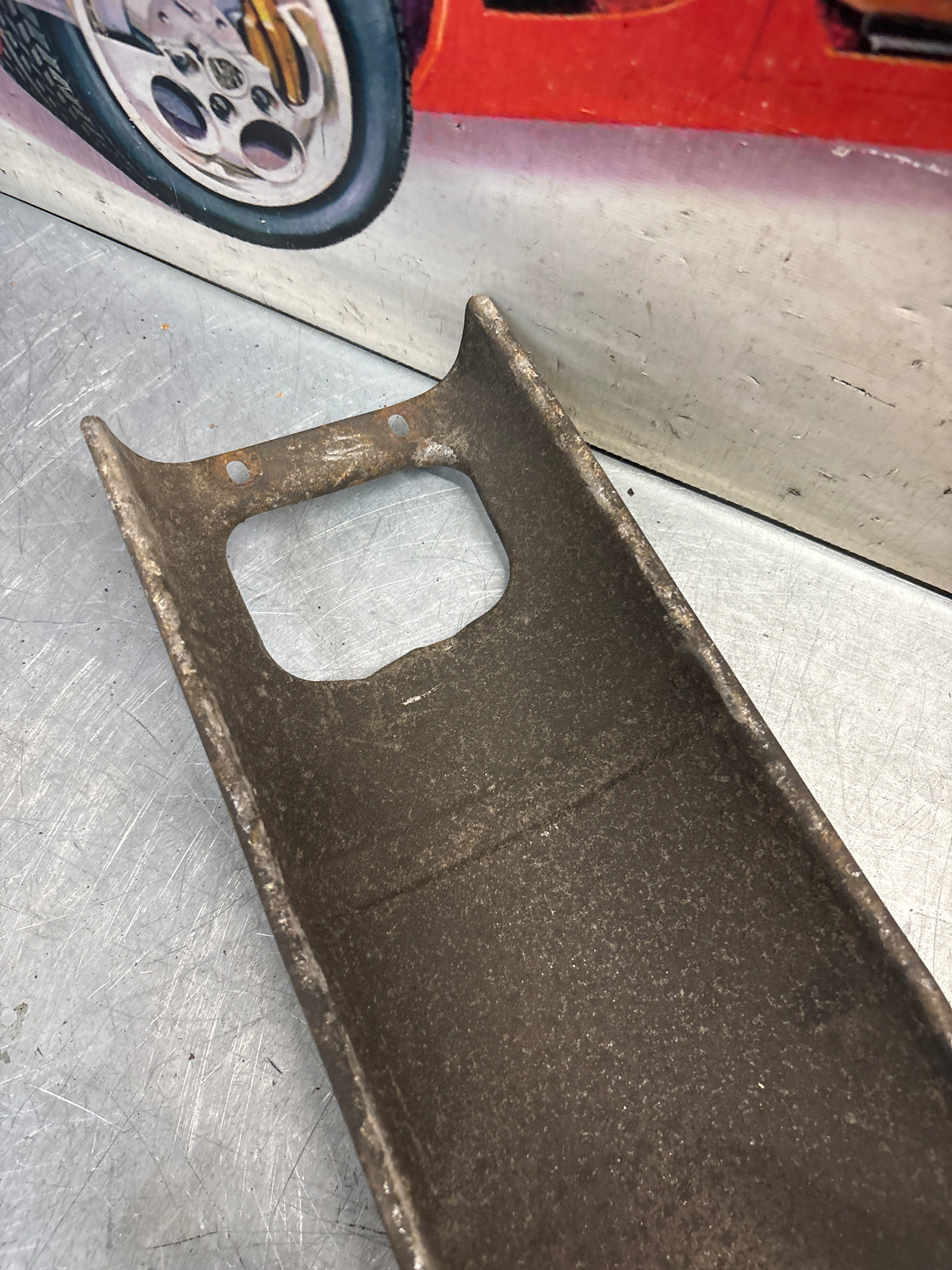 Porsche 928 heat protection plate, 92850449101, used