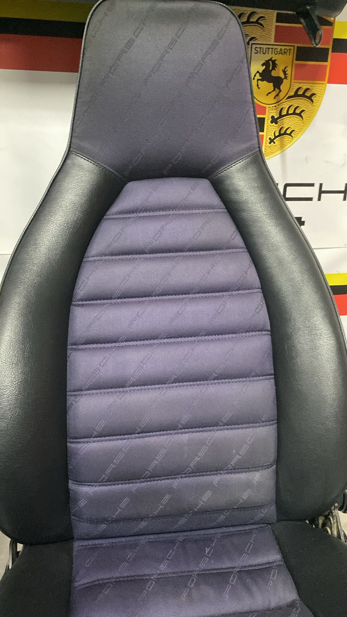 Porsche 924 944 pair of manual Porsche scripted seats, used