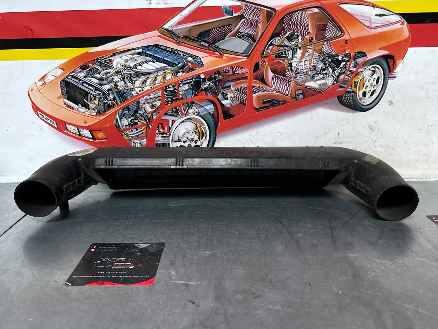 Porsche 928 air filter box top component, used 92811002102