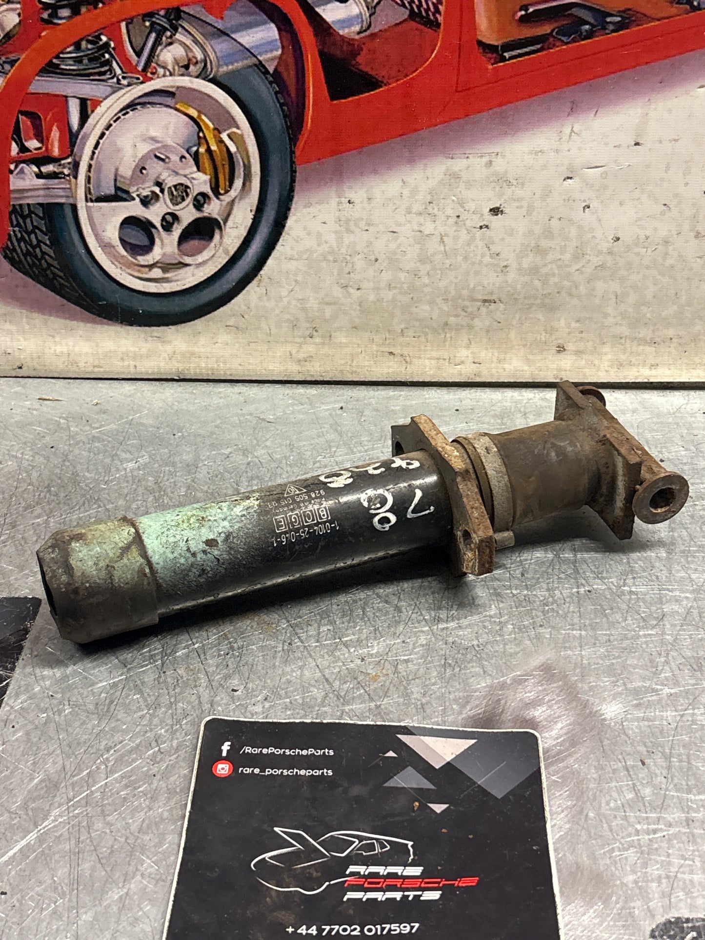 Porsche 928 bumper impact absorber, used 92850501503