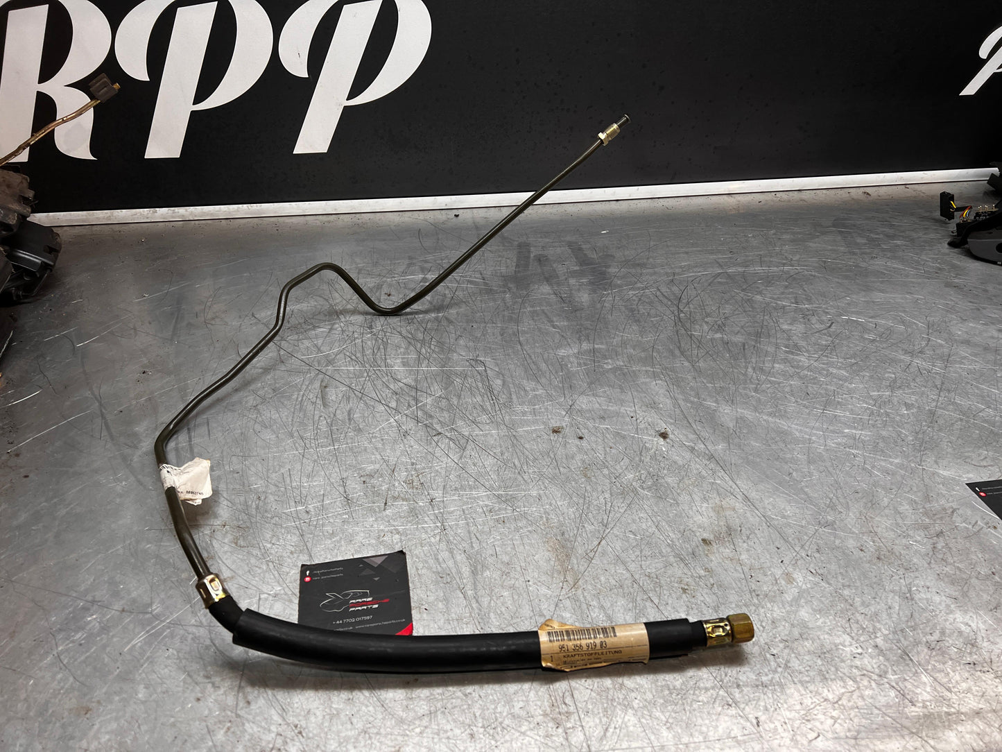 Porsche 924S 944 fuel feed line, used, 95135691903, new, NOS