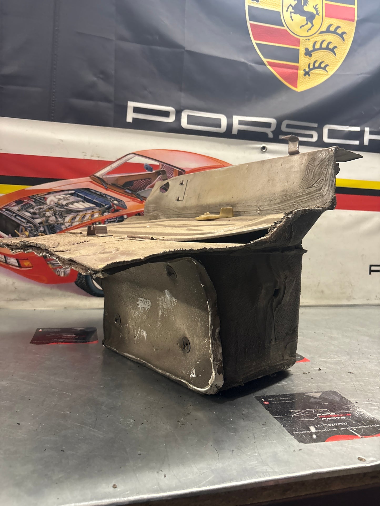 Porsche 928 Battery tray cut, 92850180502 used
