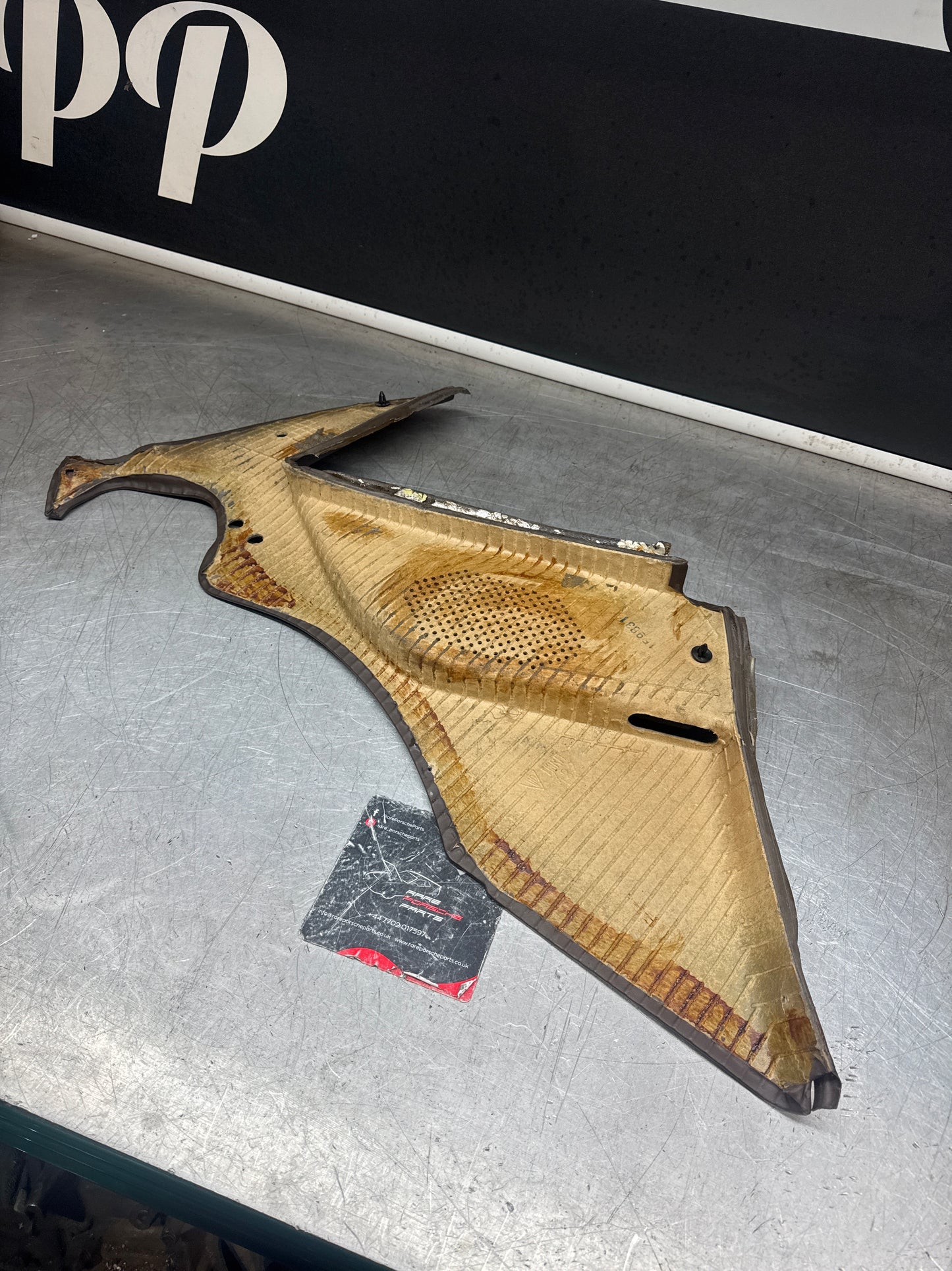 Porsche 944 924 brown rear interior C Post trims/cards. Quarter panel trim used 94455502101 94455502201