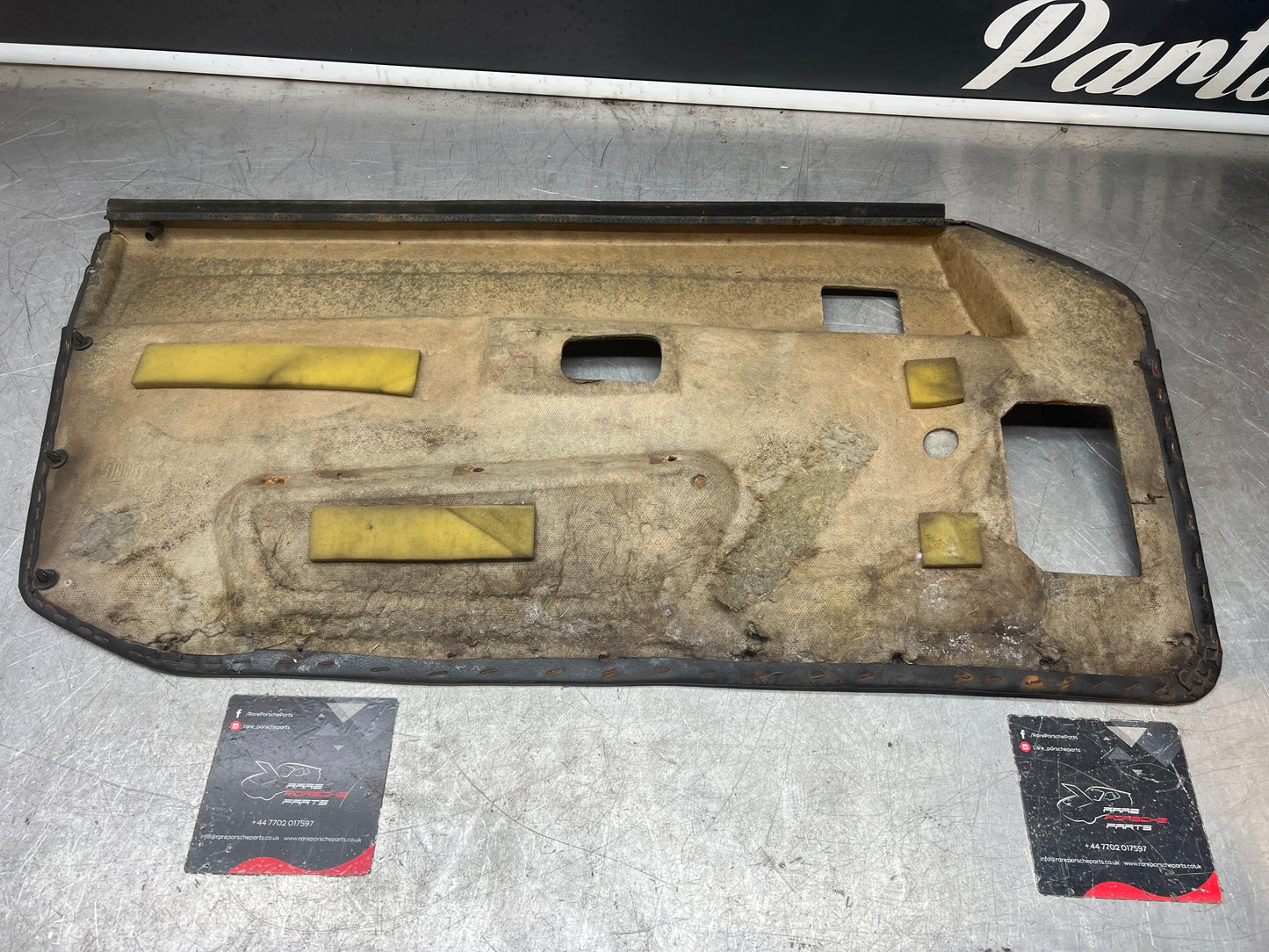 Porsche 924/944 early Porsche black door card used condition right side, Rhd, 478867012