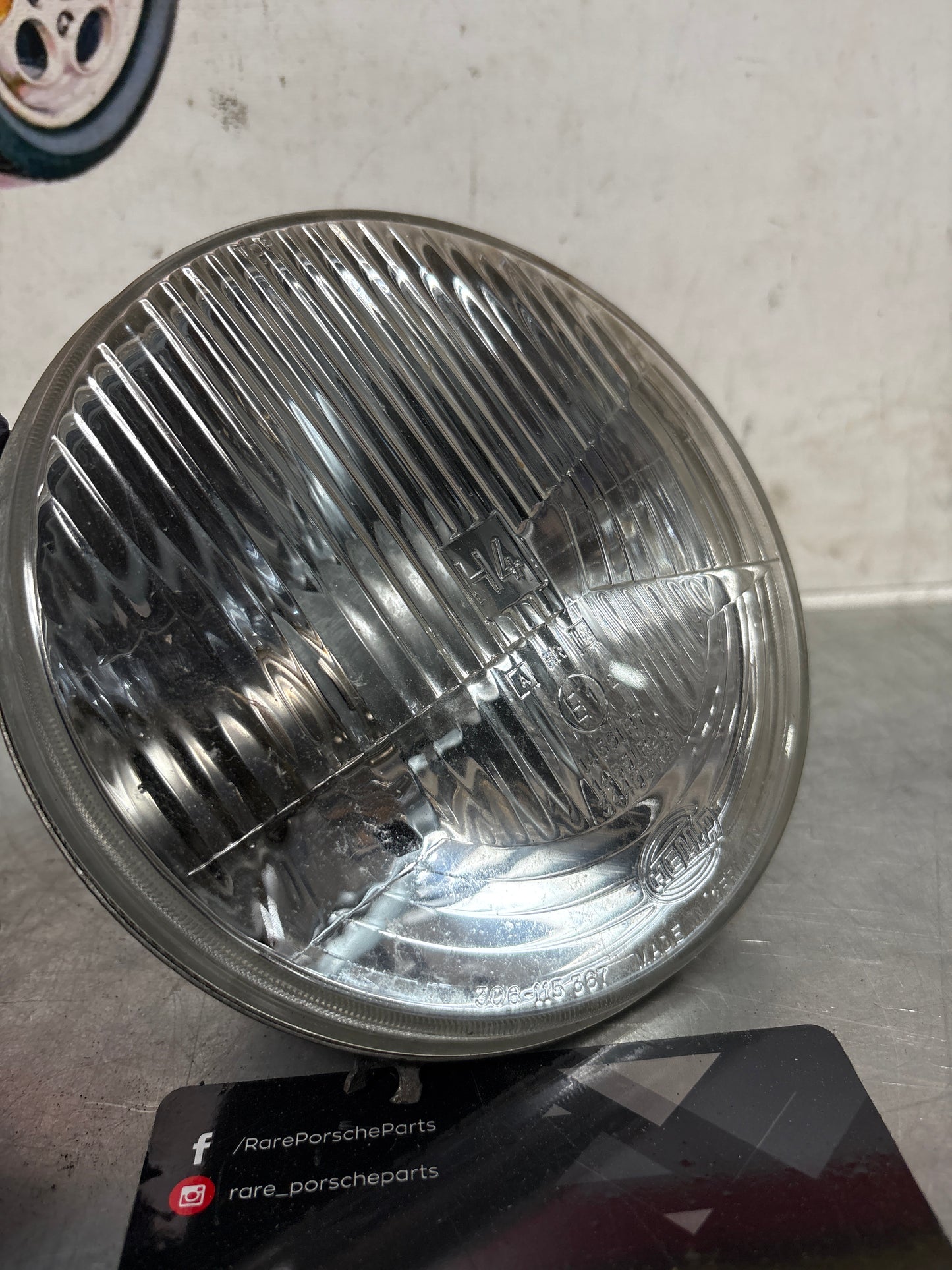 Porsche 924 / 944 Hella H4 headlight, used 477941771 / 306115367