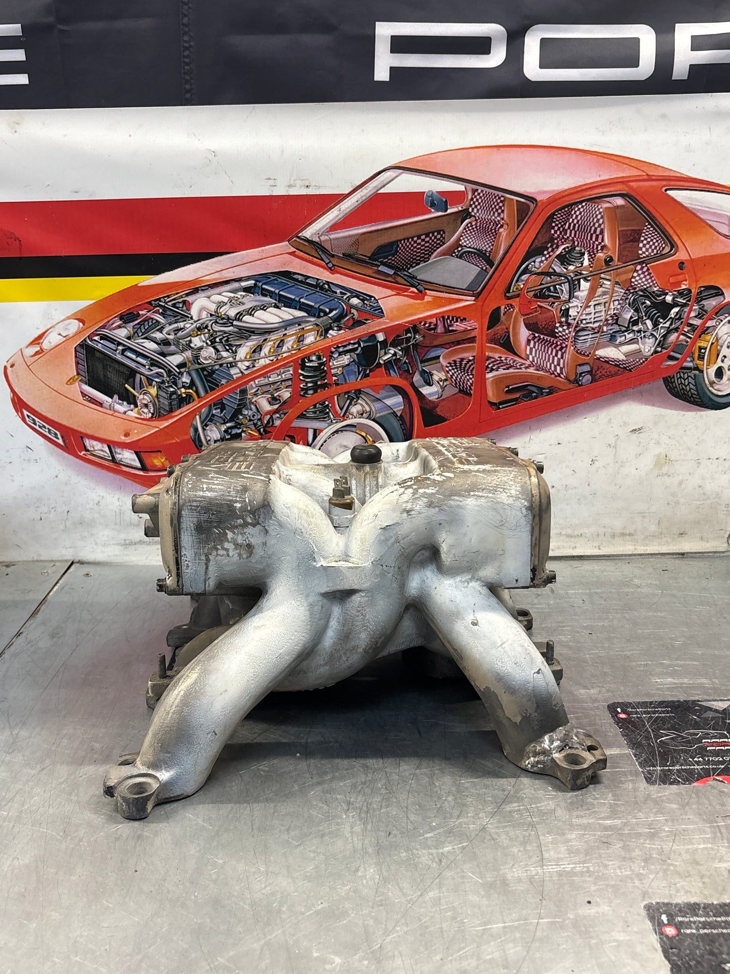 Porsche 928 S4 Intake manifold, used 9281105462R