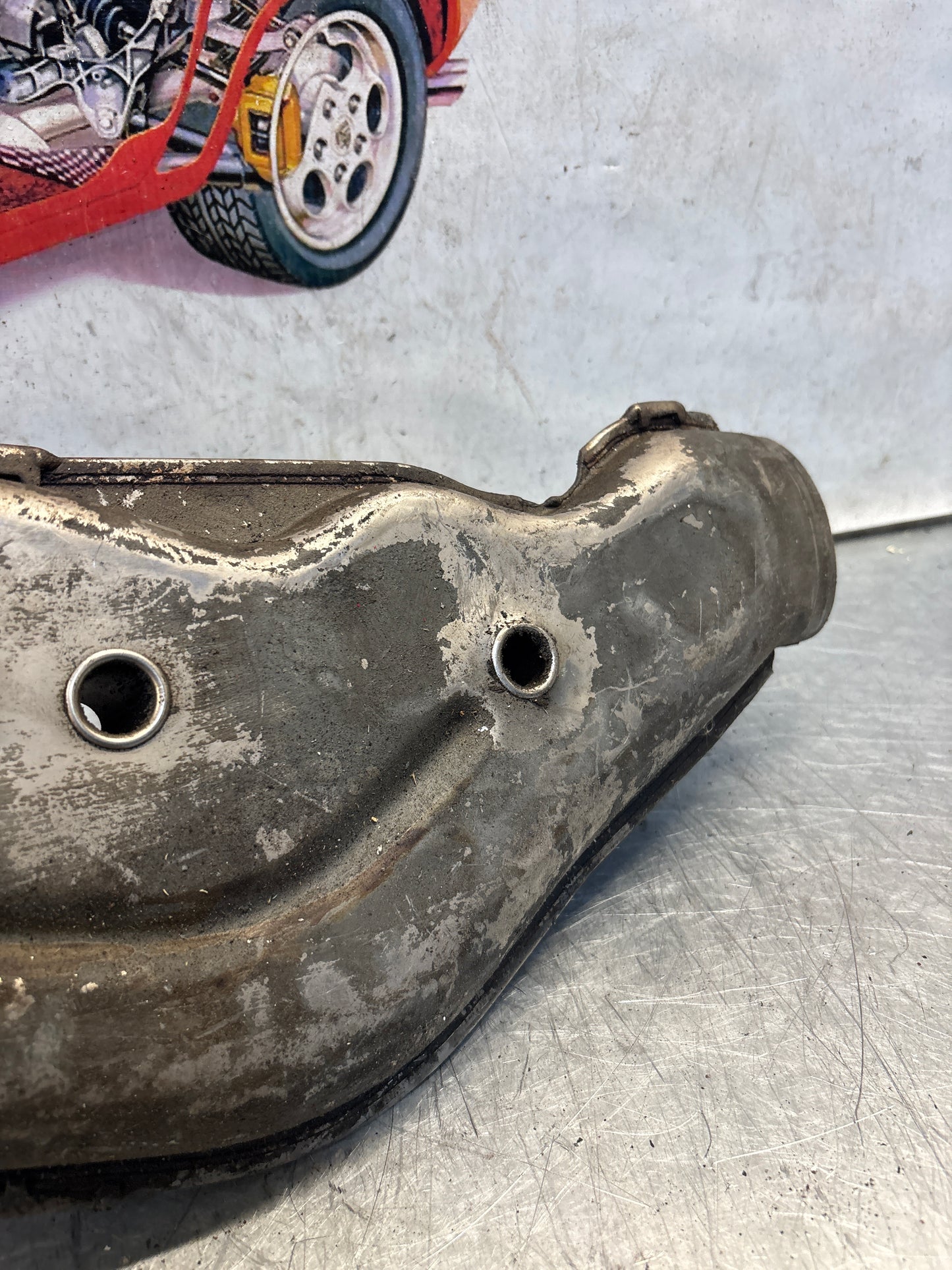 Porsche 911 964 right heat exchanger, used 96421104003