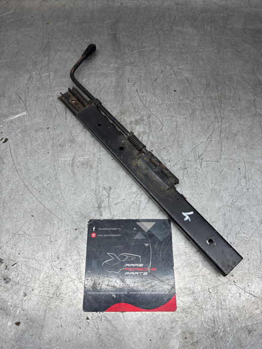 Porsche 924 944 911 left side seat runner with handle, used 92852148902