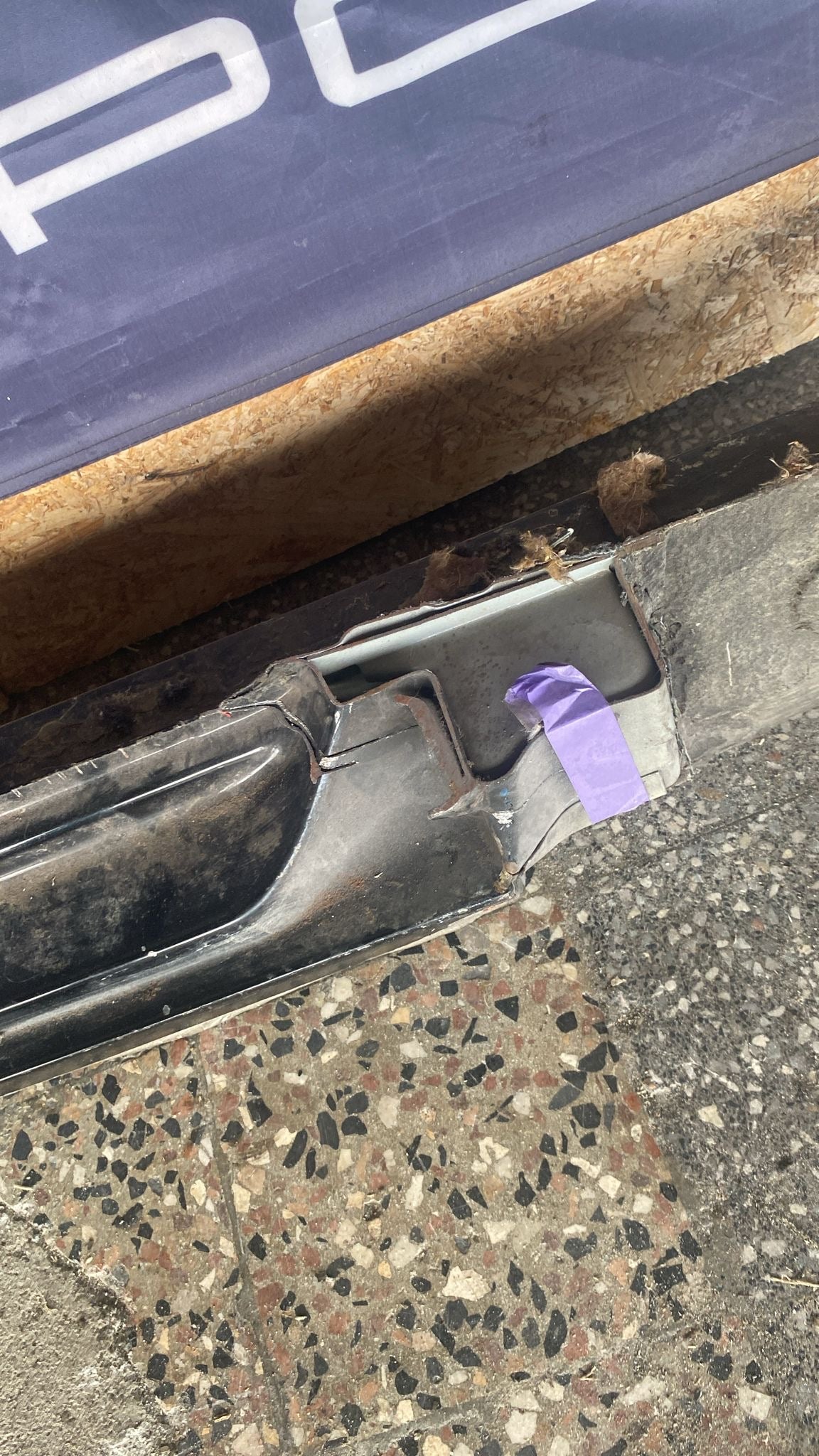 Porsche 944 right sill section with 94450361200