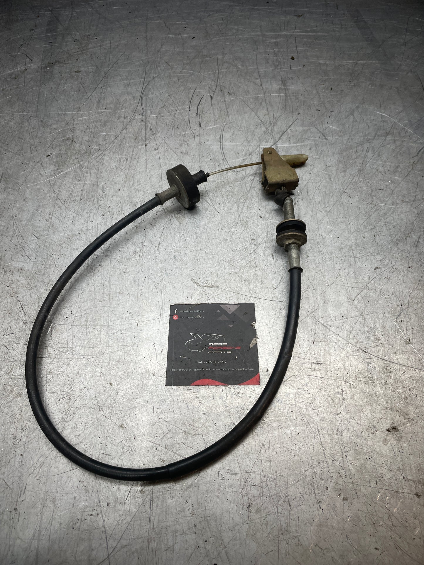 Porsche 924 80- clutch lever cable, used 478721335A