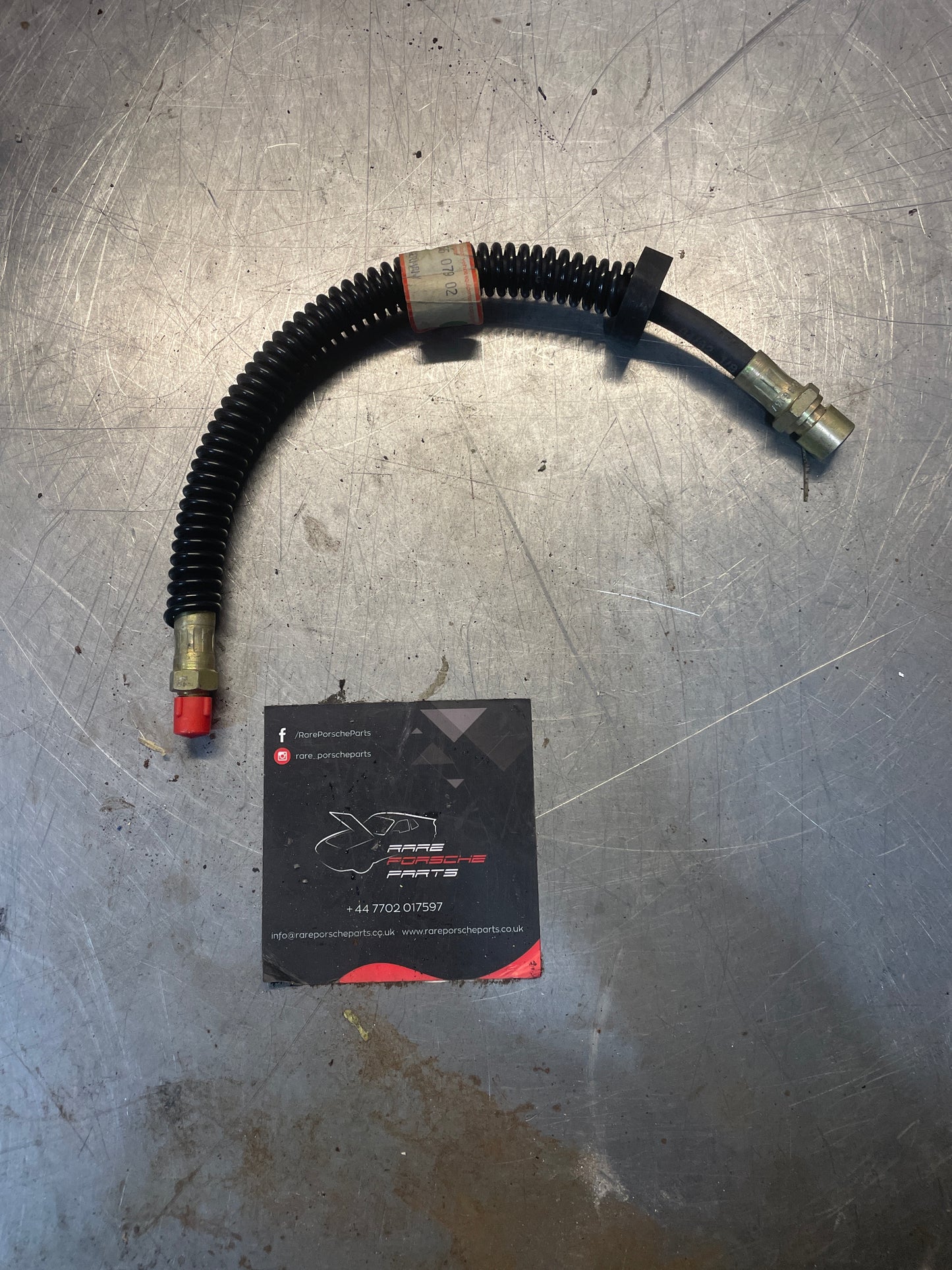 Porsche 928 floating caliper brake hose, 92835507902