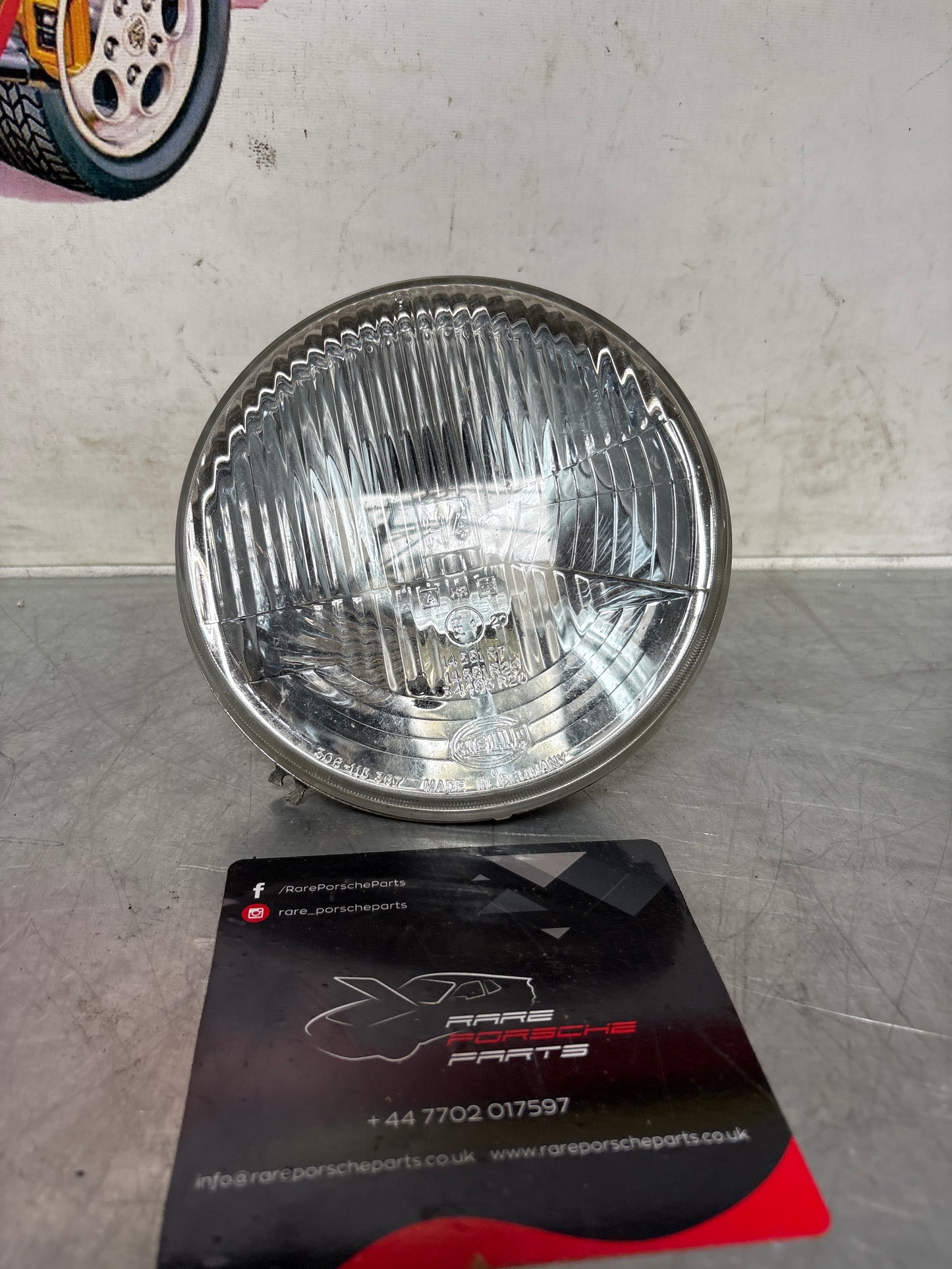 Porsche 924 / 944 Hella H4 headlight, used 477941771 / 306115367
