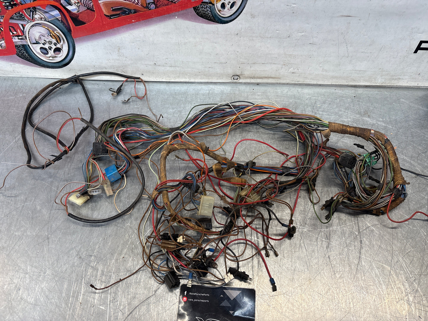 Porsche 924 76-79 LHD interior/dashboard wiring loom, for spares or repair 477971050DC