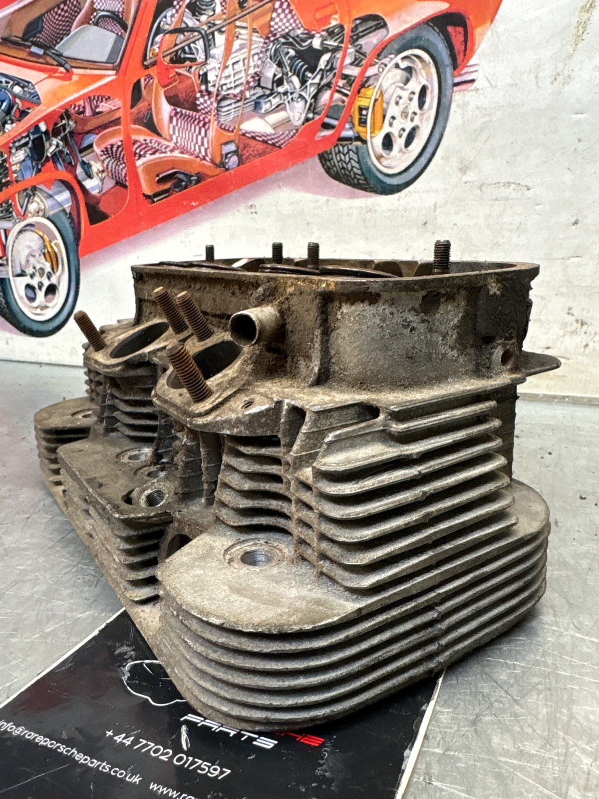 Porsche 914, cylinder head, right side, used 021101371Q