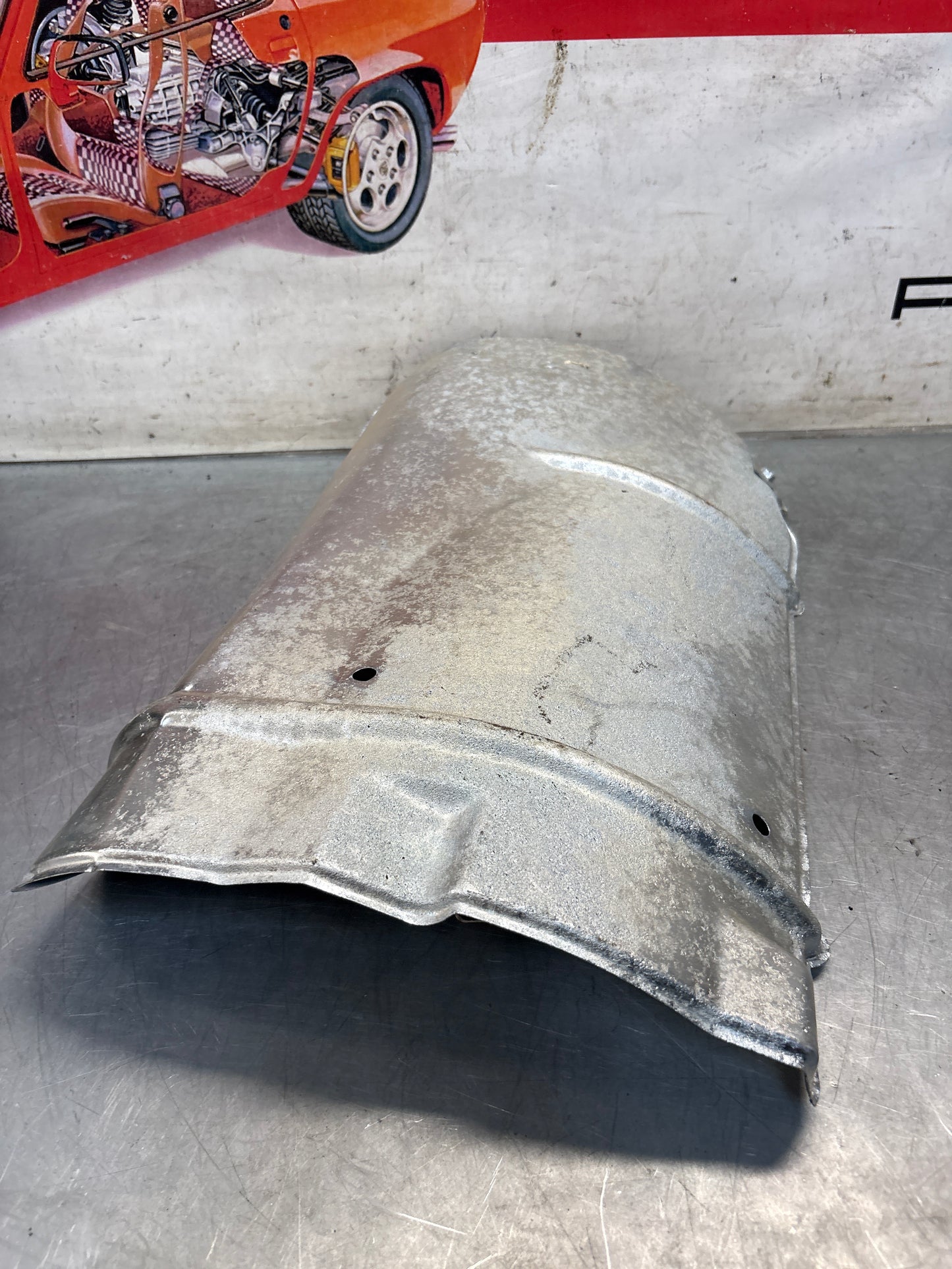 Porsche 944 S2 exhaust heat shield, 94450313700