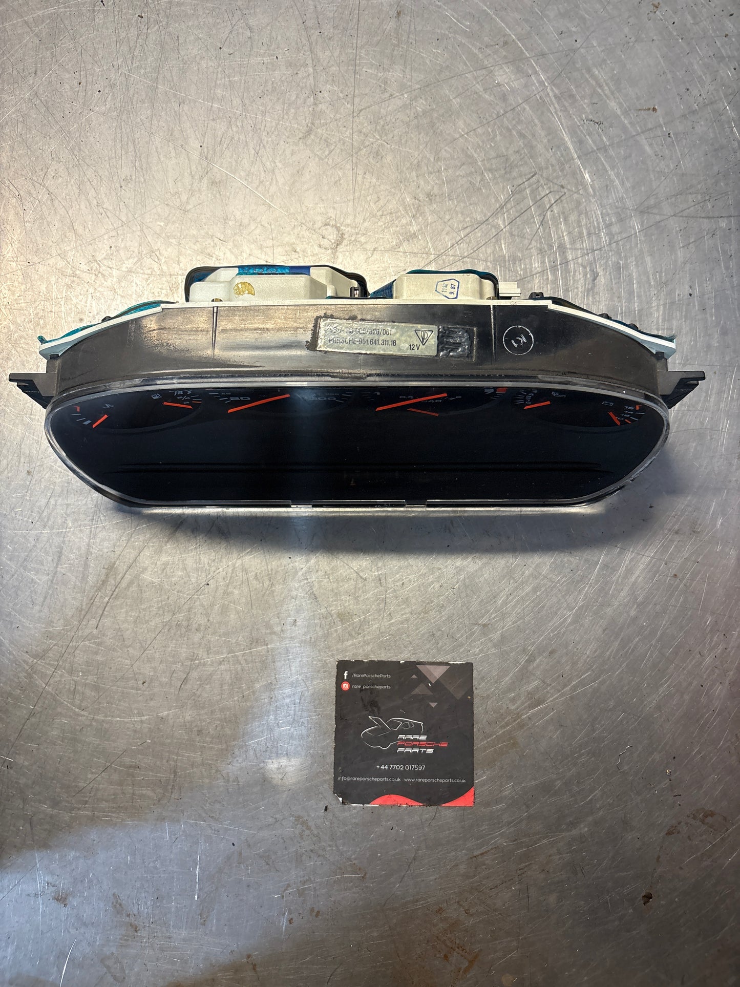 Porsche 944 Turbo dash clock binnacle pod speedometer, 95164131118 used 222249 Km