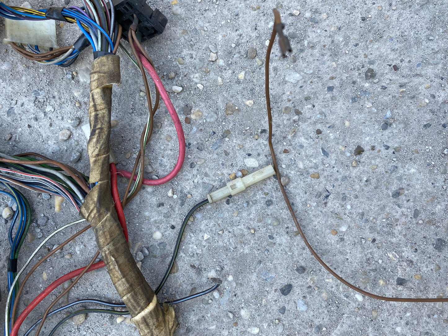 Porsche 924 1976 interior complete wiring loom LHD 477971050