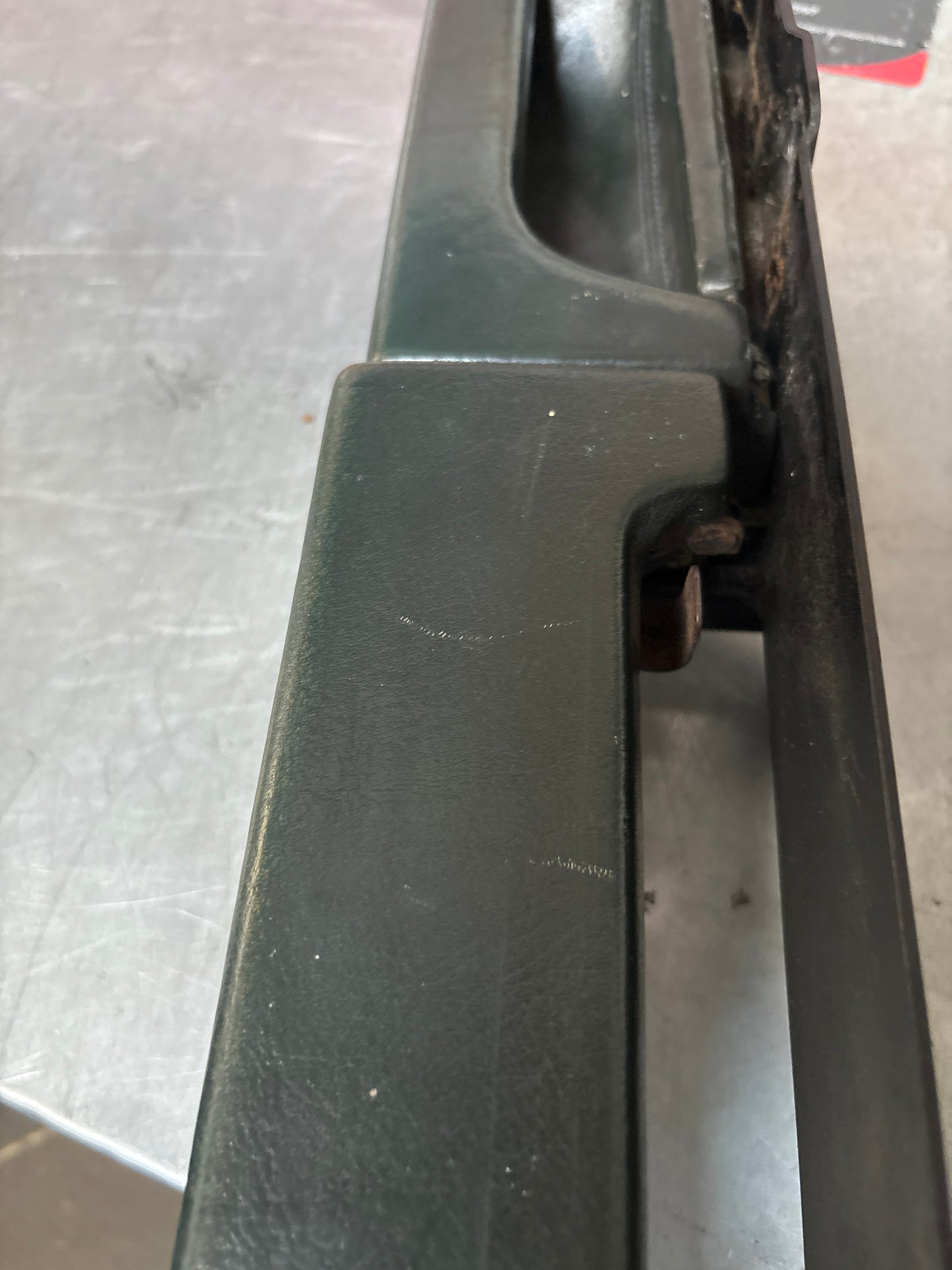 Porsche 928 Green door armrest, right, off side, 92855510203, used