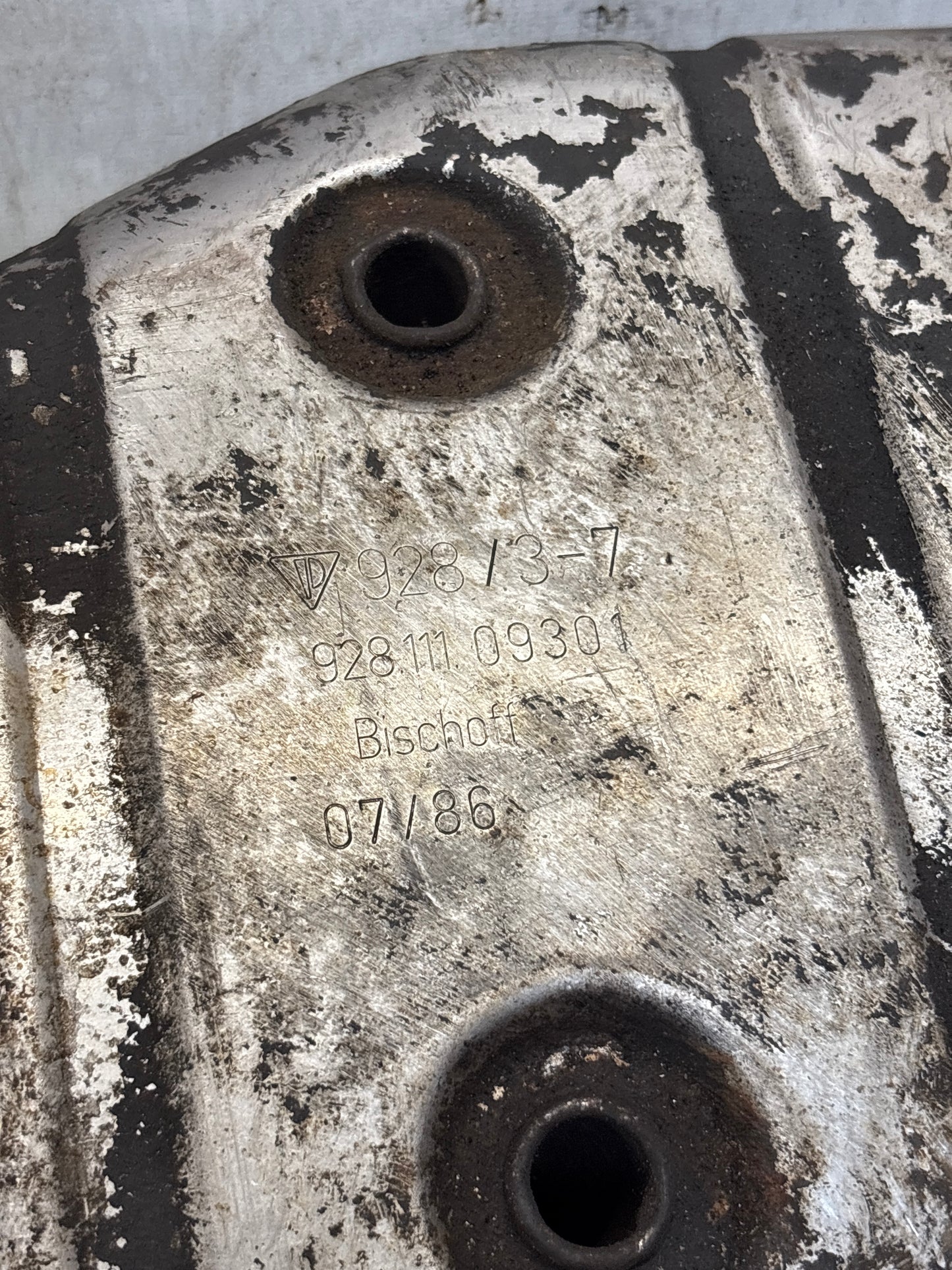 Porsche 928 Left side silencer, used 92811109301