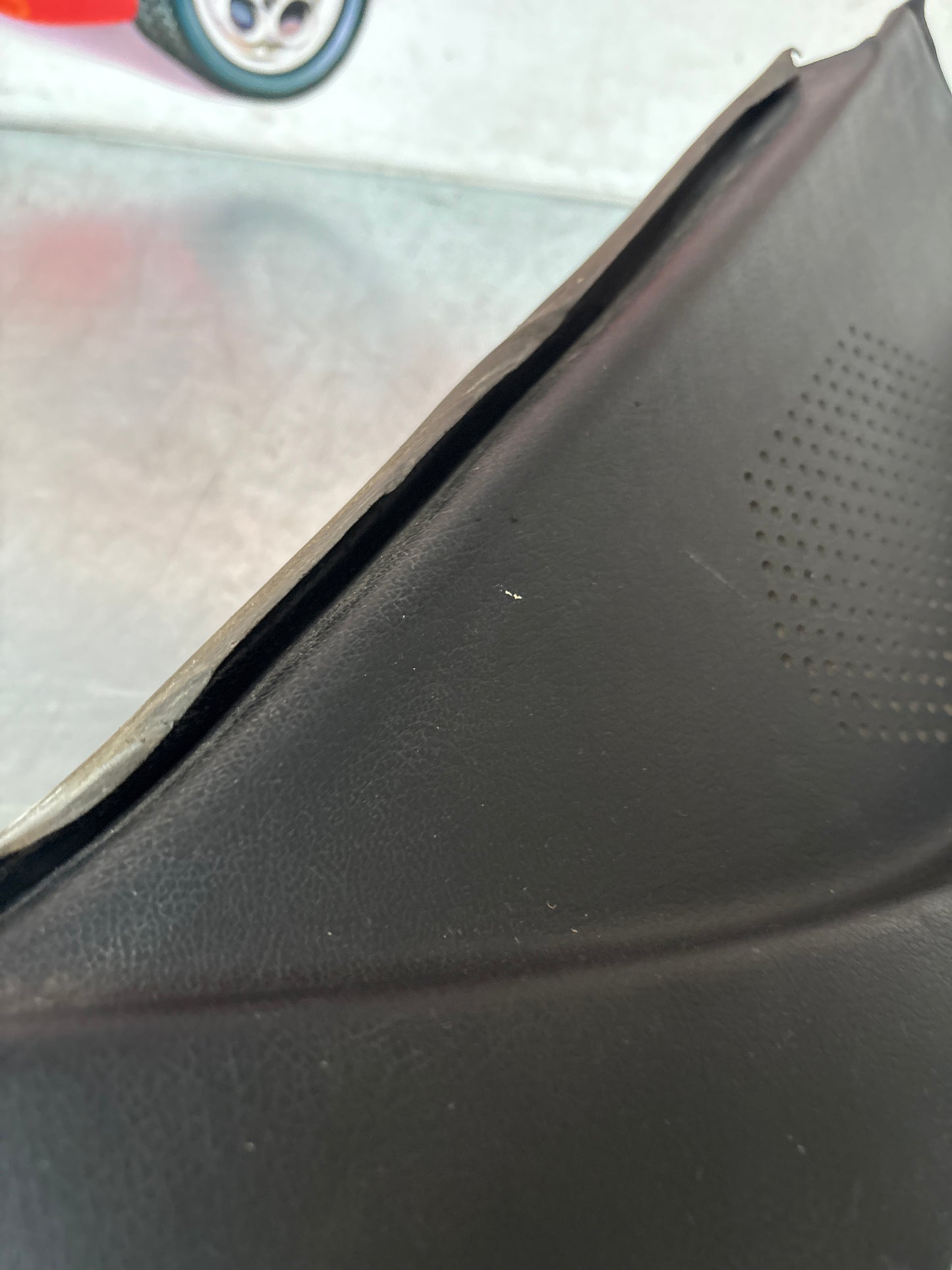 Porsche 944 924 black left rear interior C Post trim /card . Quarter panel trim used, 94455502101