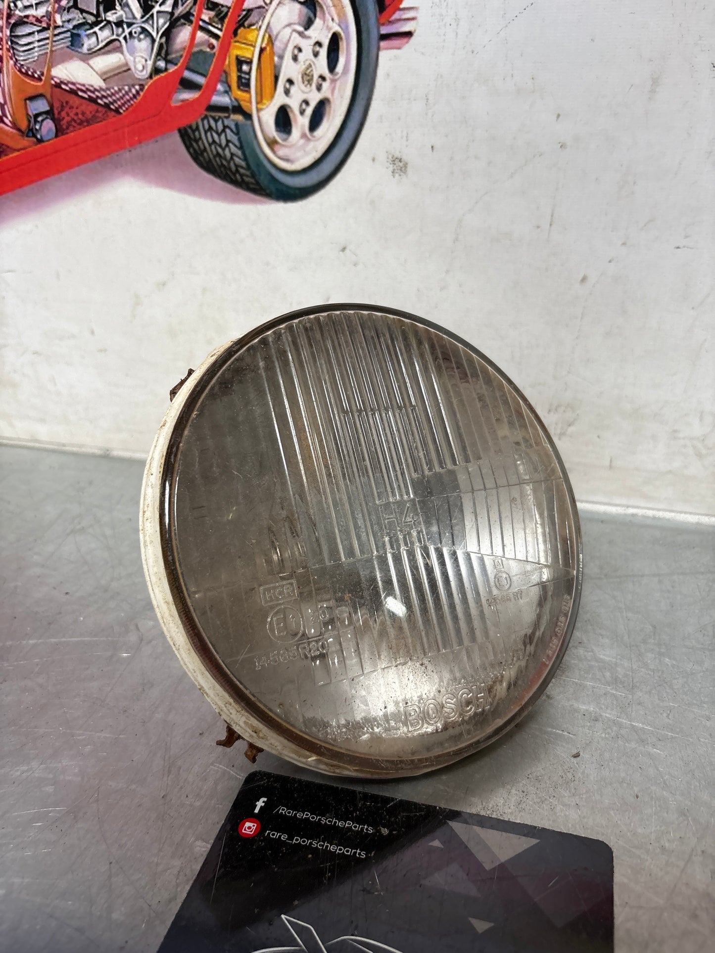 Porsche 924 / 944 Bosch H4 headlight, used 477941771 / 1305603018